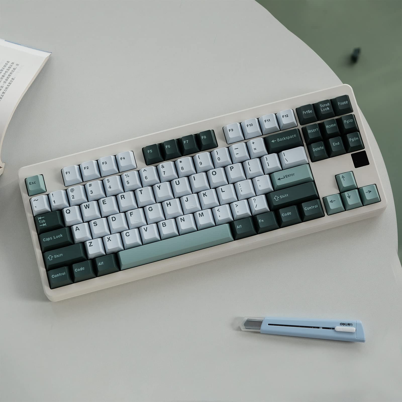 Botanical Keycap Set 172 Keys Doubleshot Alice Keycaps Cherry Prorile Fit For Alice Keyboard And 61/64/87/104/108 Cherry Mx Swit