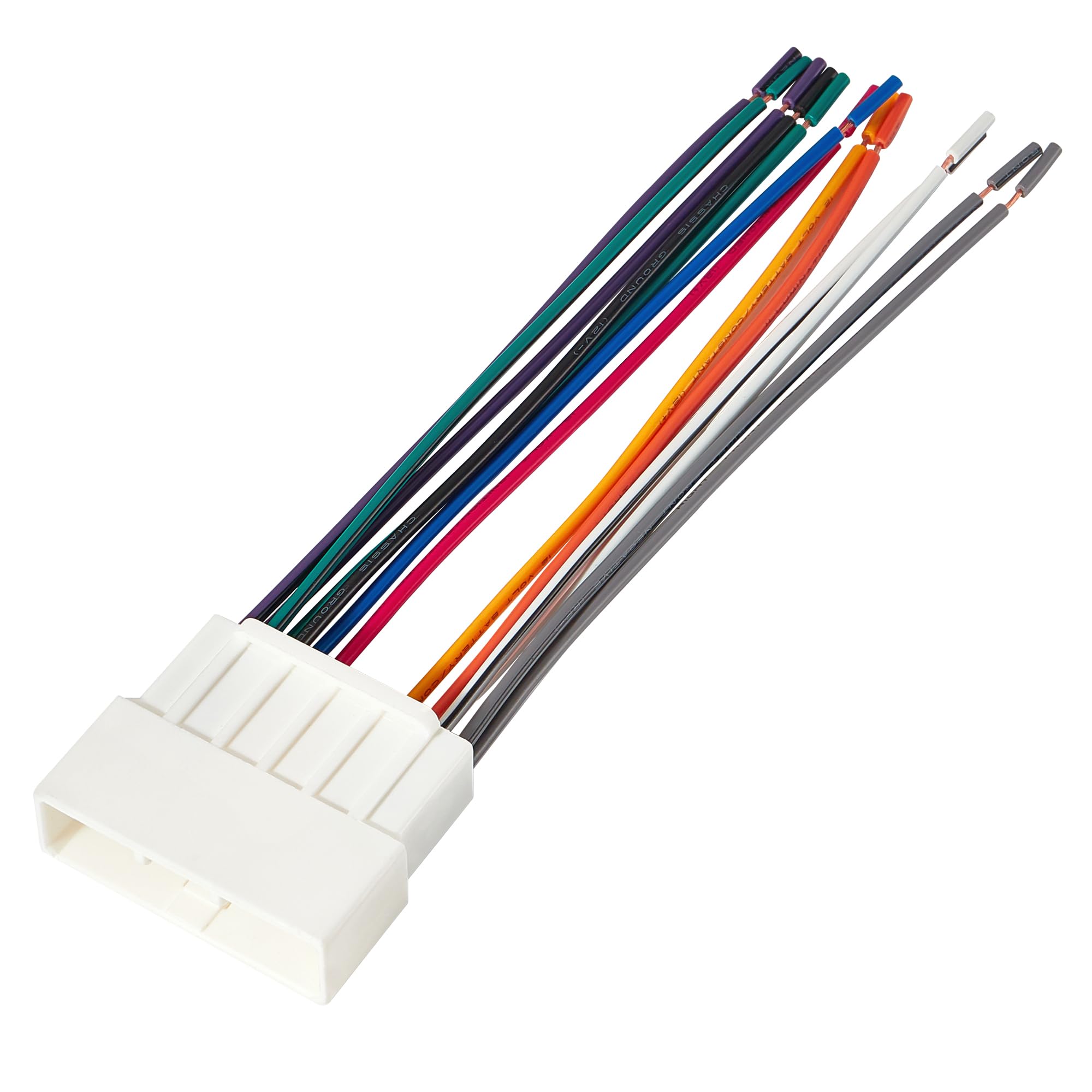 Red Wolf Radio Wiring Harness Adapter 16 Pin Connector Replacement For Honda Accord Civic Crv 1986 1998, Acura Integra Cl Rl 1986 2001 Vehicles Aftermarket Stereo Cable Plug