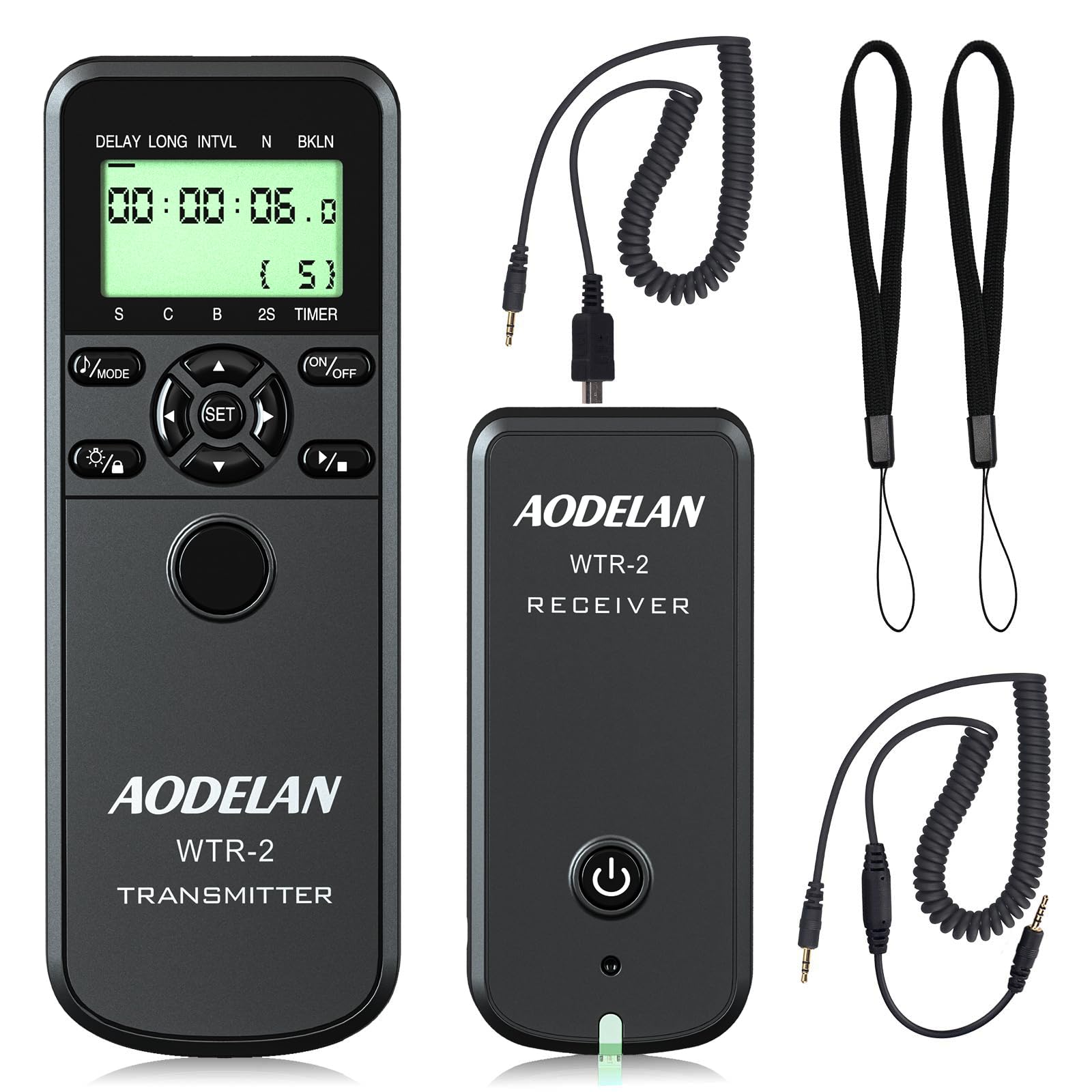 Aodelan Camera Wireless Timer Remote Control With Intervalometer Wired Shutter Release Cable For Panasonic Gh5 G1Gh1Gh2 Gh5 G85 