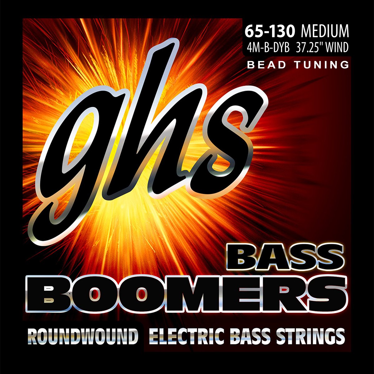 Ghs Strings 4M B Dyb Electric Bass Boomer String Sets Nickel Plated Guitar Strings, Medium