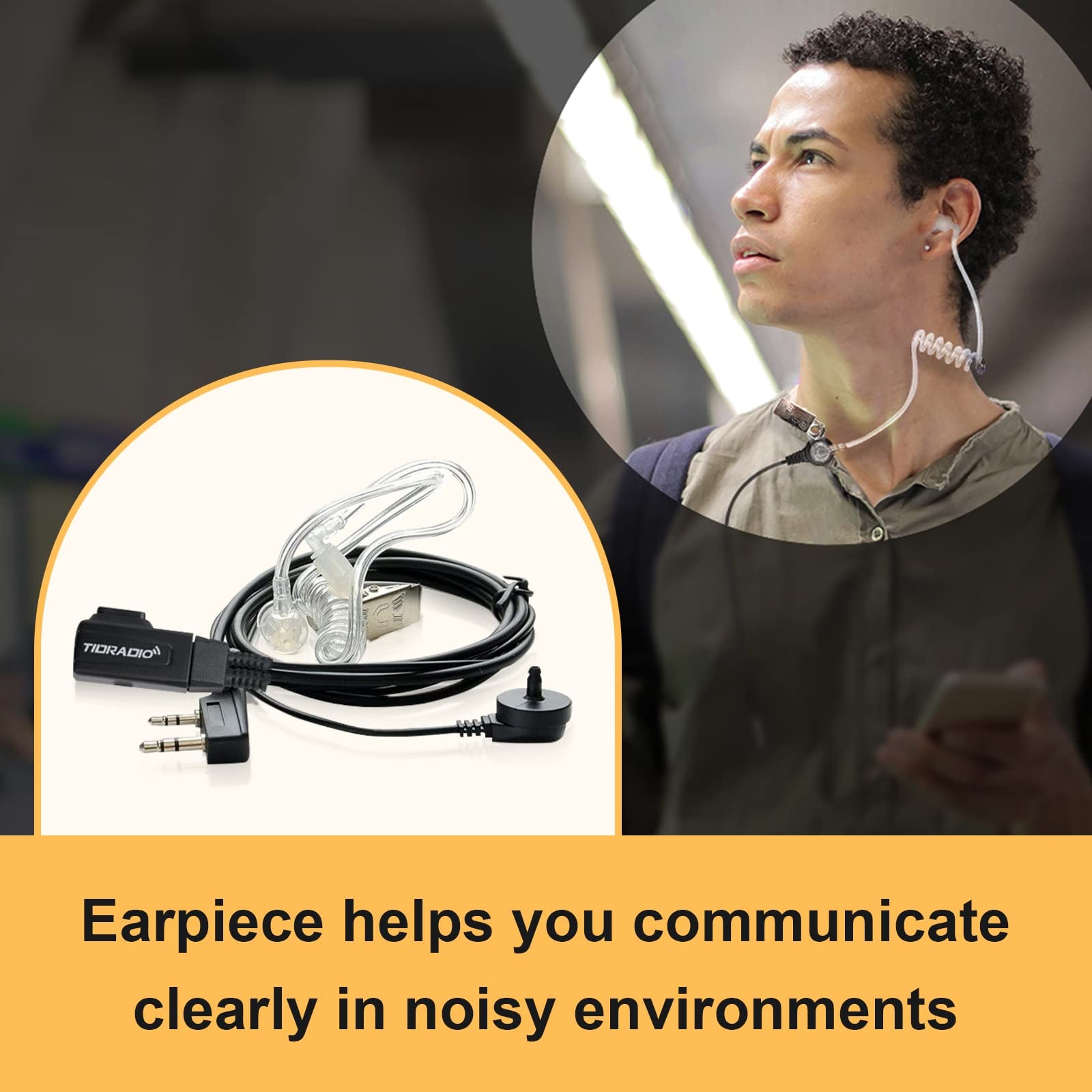 Tidradio Td M8S Radios Walkie Talkies For Adults Long Range,Rechargeable Two Way Radio With Earpieces,6 Way Multi Gang Charger And Wireless Programmer,For School Church Restaurant Business (6 Pack)