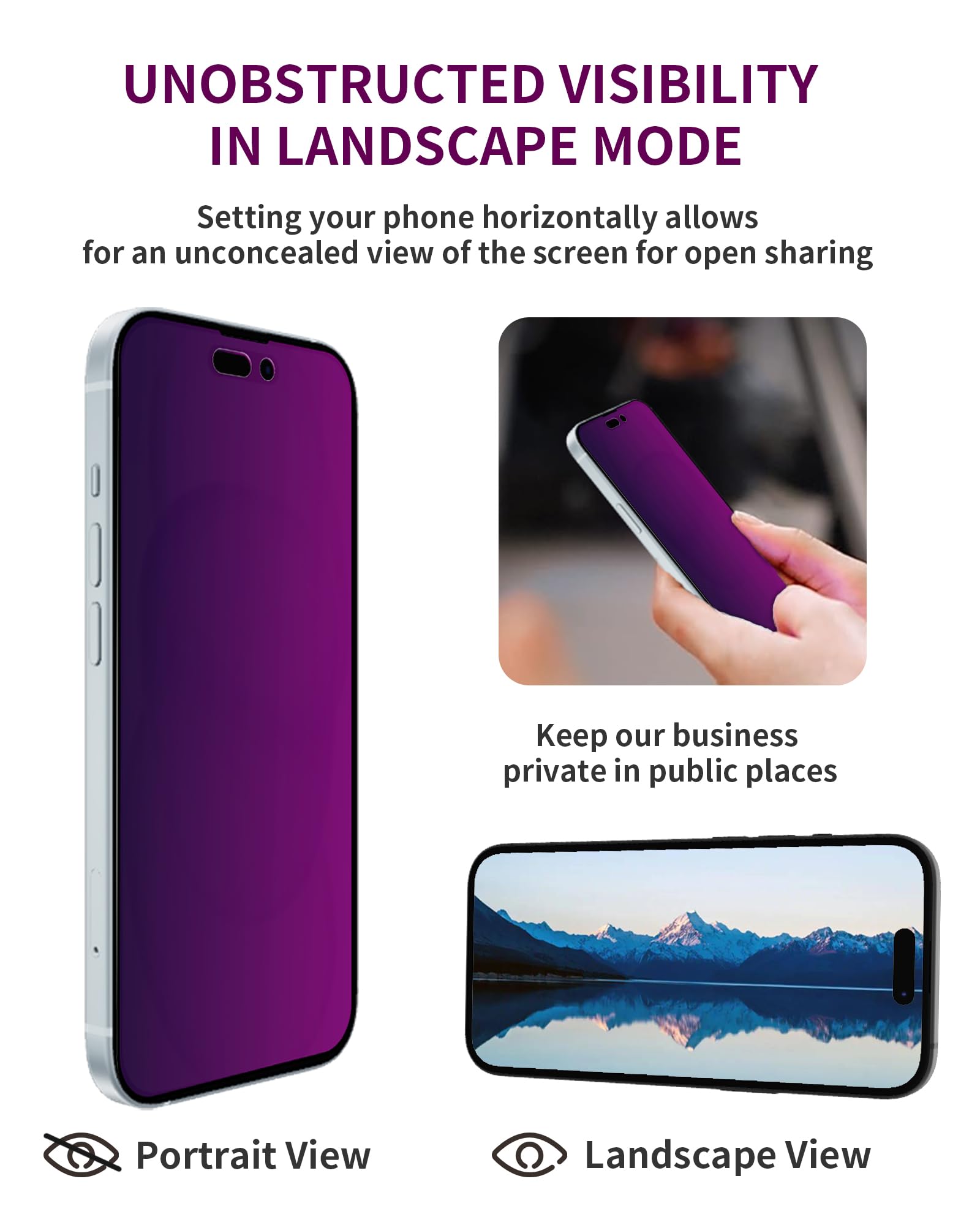 Ifaeveus 2 Pack Privacy Screen Protector For Iphone 15 Plus Tempered Glass For 15Plus 6.7Inch Private Glass Anti Spy Anti Blue L