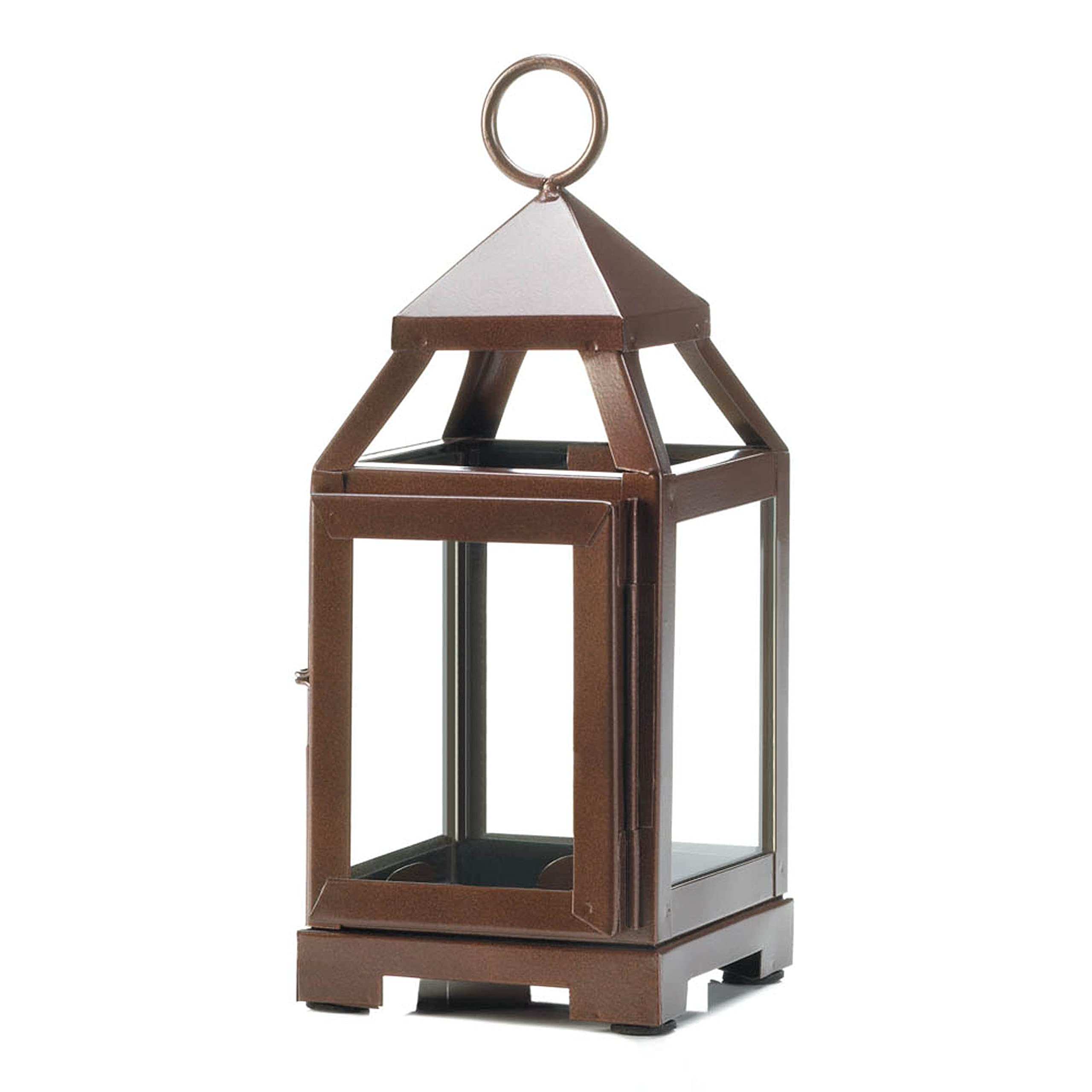 Accent Plus Copper Mini Contemporary Lantern 8.75