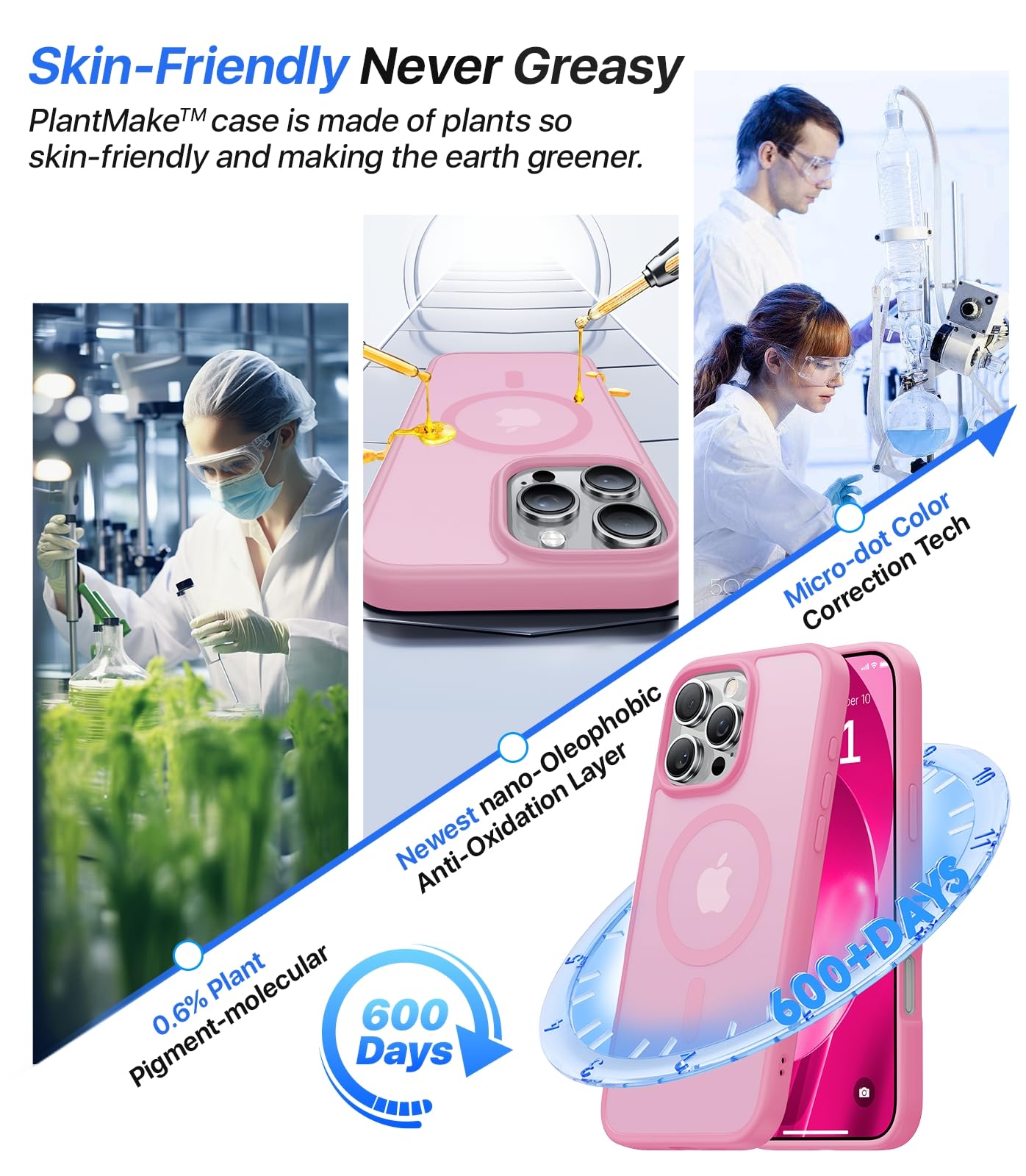 Aulofe Magnetic Shockproof For Iphone 16 Pro Max Case, Skin Friendly[Compatible With Magsafe] [Military Grade Drop Protection] S