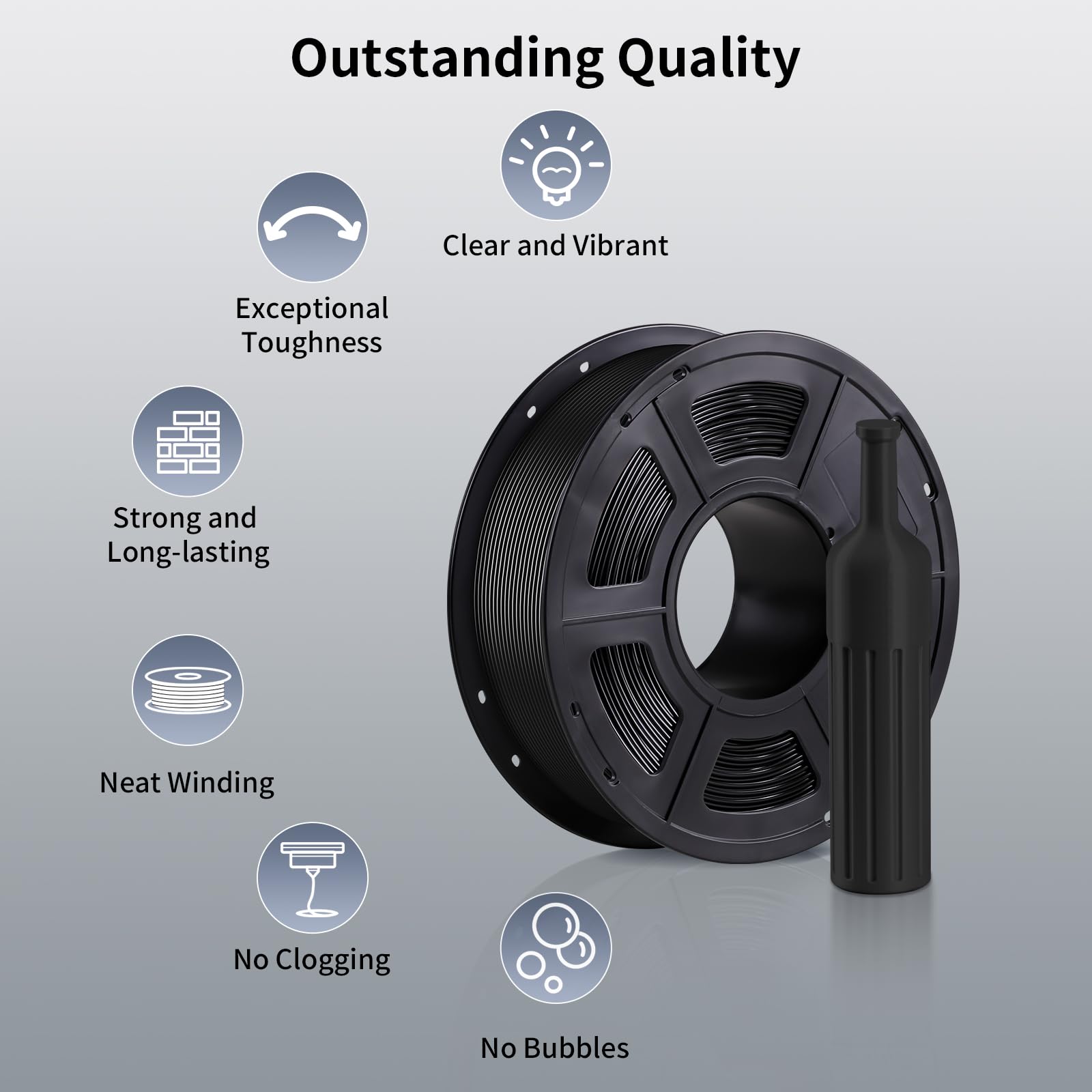 Anycubic Petg Filament 1.75Mm, 3D Printer Filament, Dimensional Accuracy +/  0.02Mm, Exceptional Toughness And Long Lasting Prin