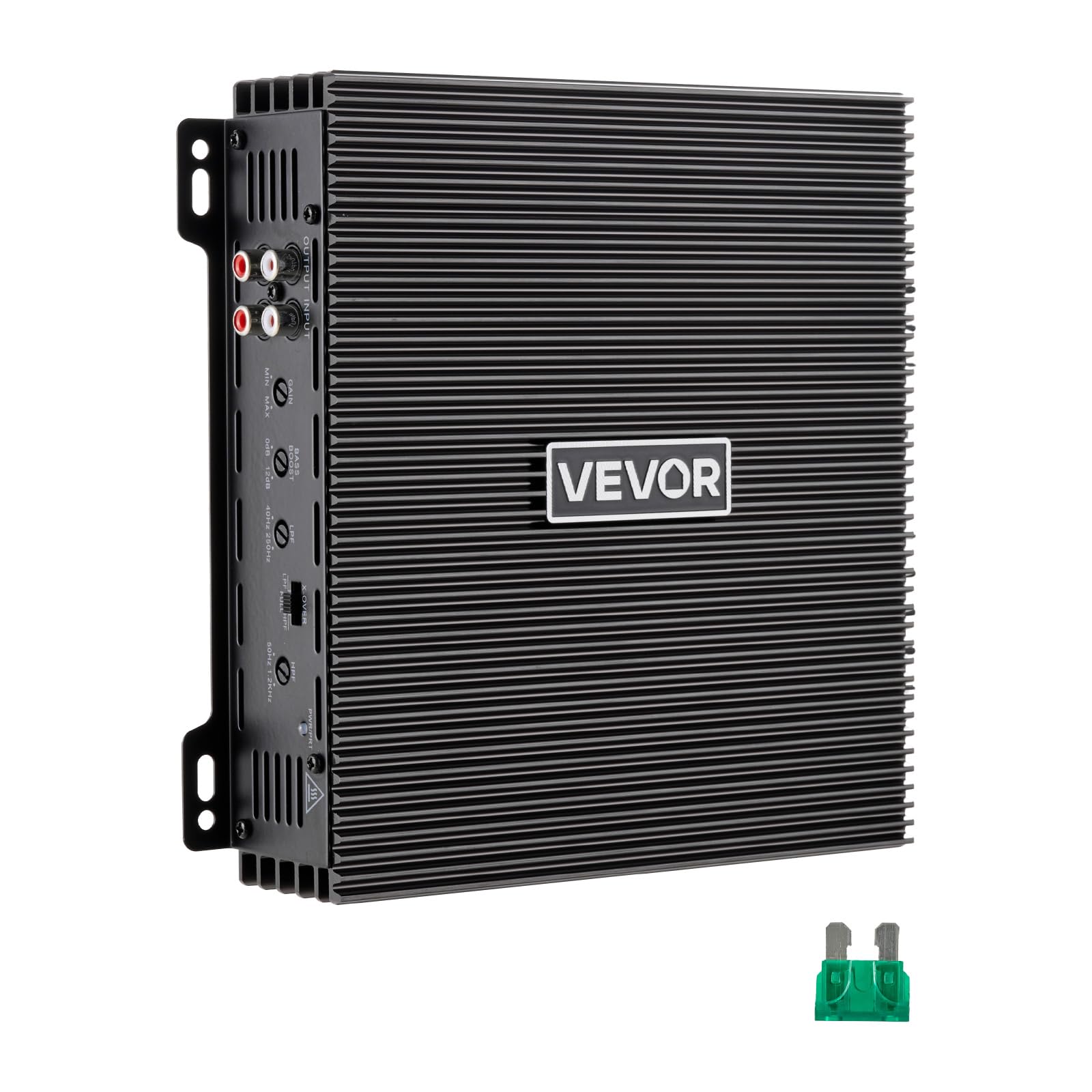 VEVOR 2 Channel Car Audio Amplifier 2 Ohm Stable Bridgeable Class A/B Full Range Stereo Amp Max Power 2 x 300W @ 4 Ohm / 2 x 600