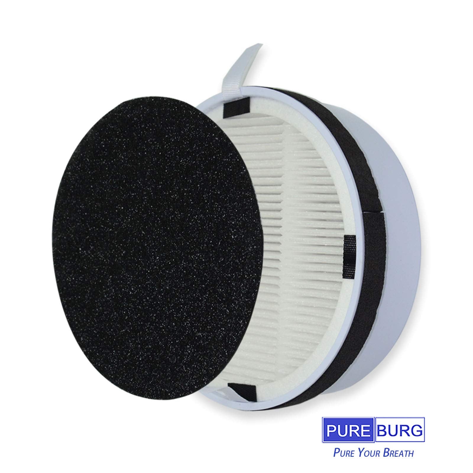 Pureburg Hp125 Replacement True Hepa Filter Set Compatible With Hunter Hp125 Airx Hepa Digital Air Purifier H Hf125 Vp H Hf125,