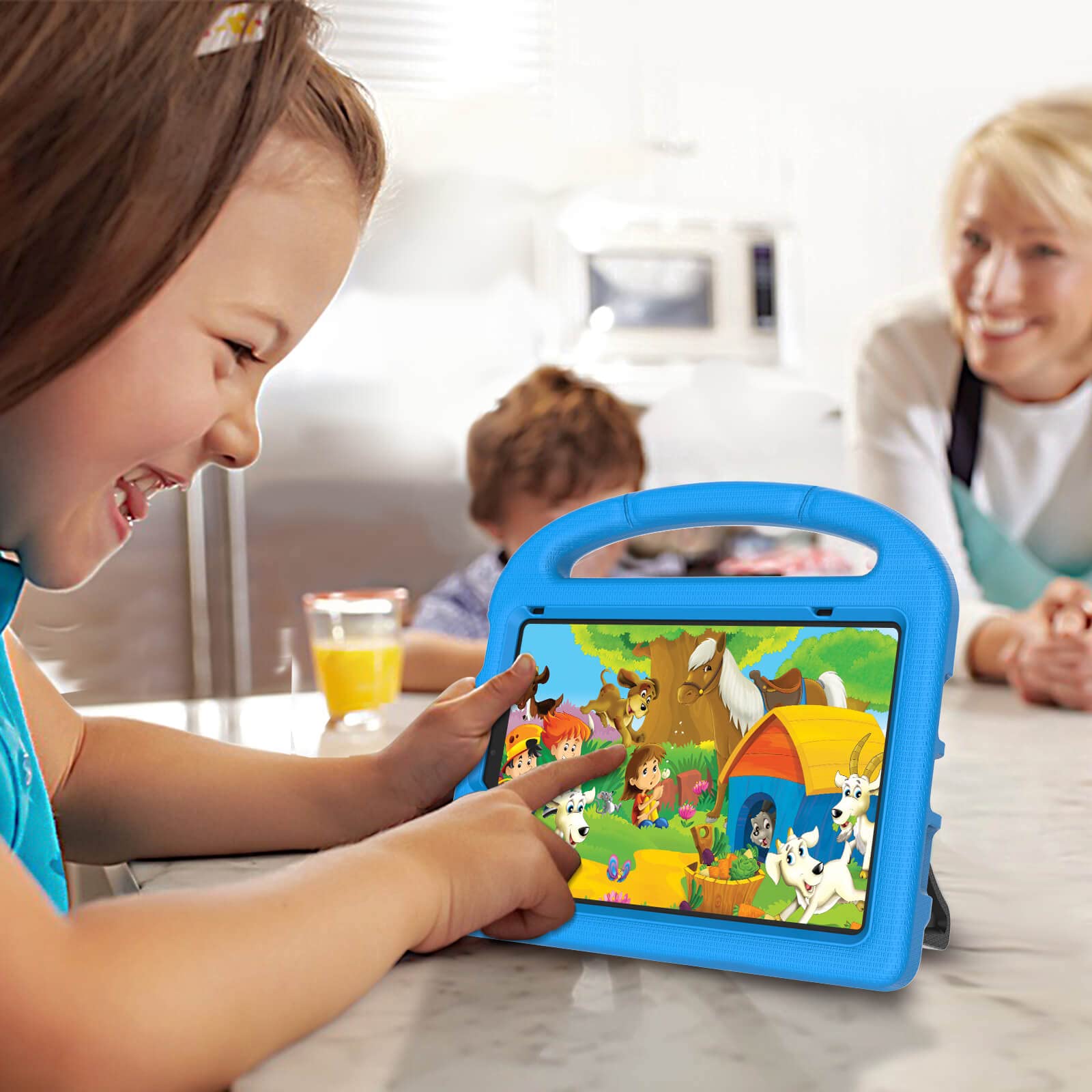 Moxotek Kids Case For Ipad Mini 7 2024 / Mini 6 2021, Ipad Mini 7Th/6Th Generation Case With Screen Protector, Durable Shockproo