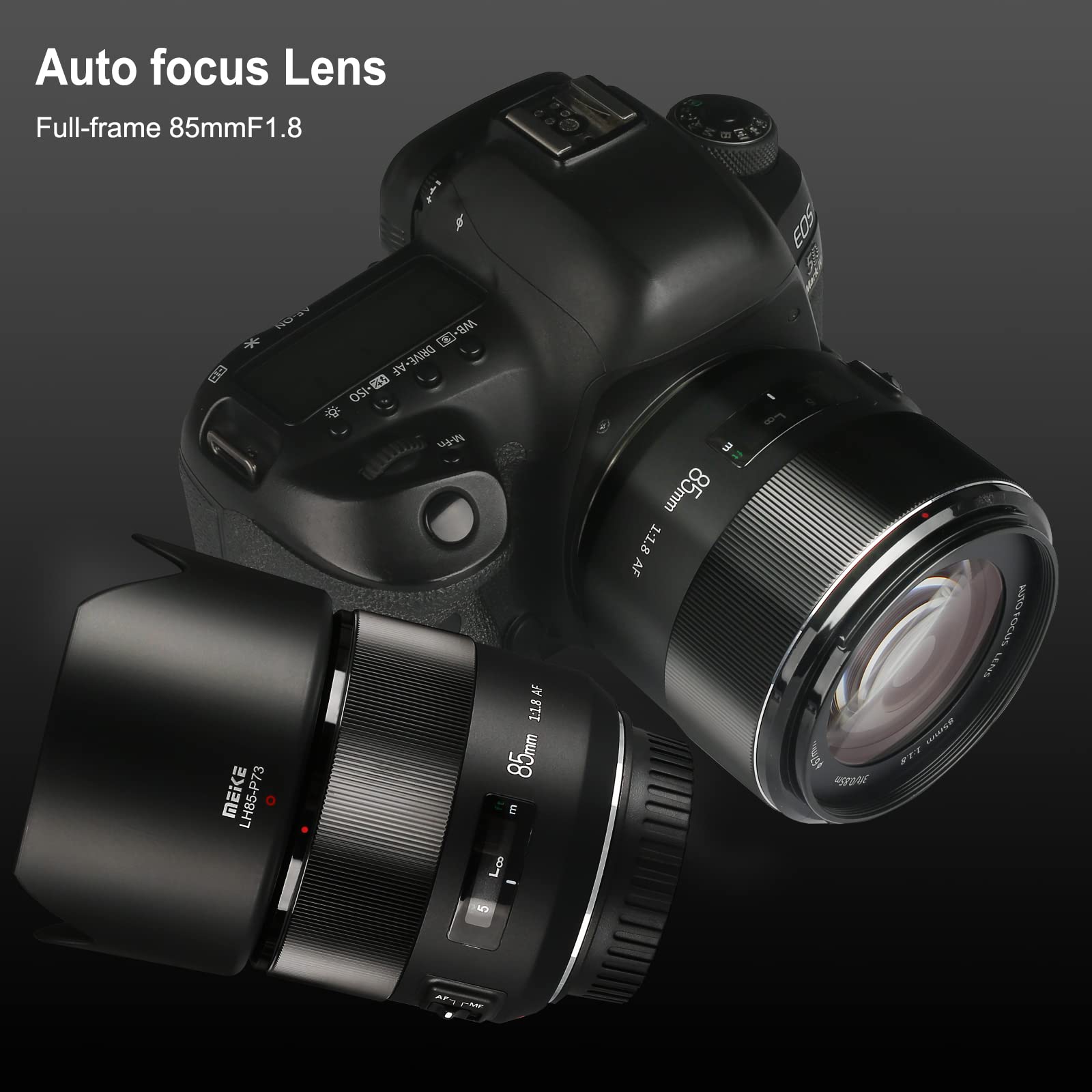 Meike 85Mm F1.8 Full Frame Auto Focus Medium-Telephone Portrait Lens Compatible With Canon Eos Ef Mount Digital Slr Cameras 5D M