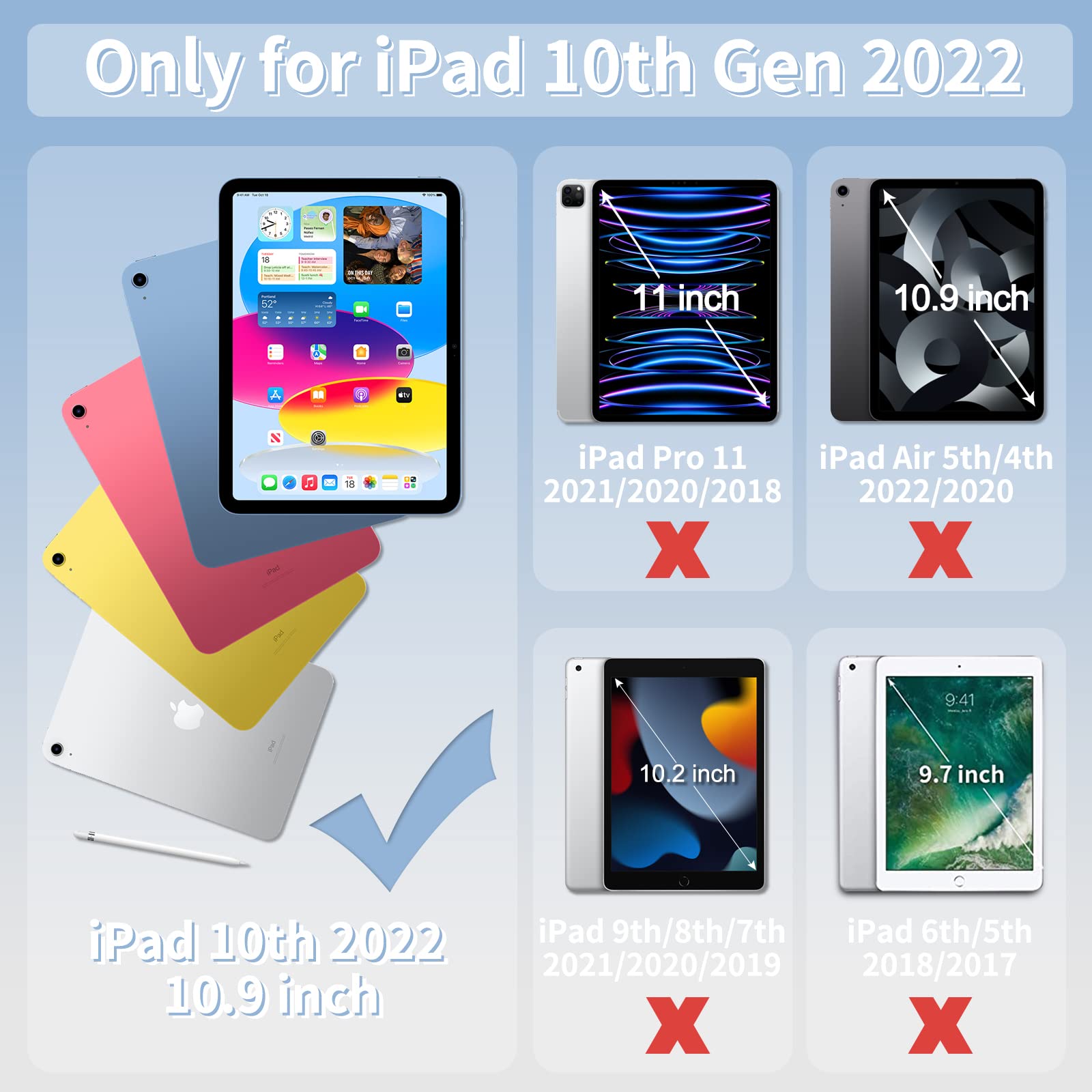 Batyue Case For Ipad 10Th Generation   Rugged Shockproof Protection Cover For 2022 10.9 Inch Ipad (10Th Generation) With Screen