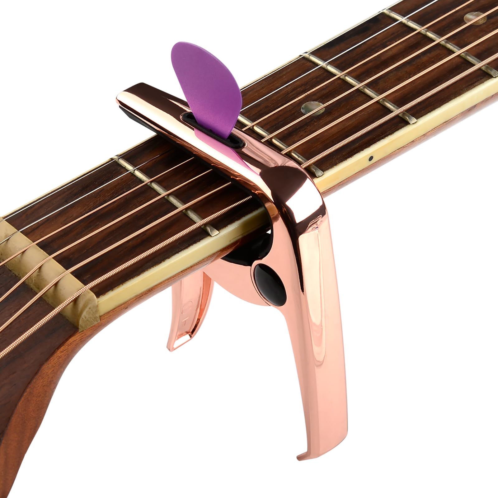 Geekria 3In1 Guitar Capo, Zinc Alloy Metal Capo For Acoustic And Electric Guitars, Ukulele, Mandolin, Classical Guitar Accessori