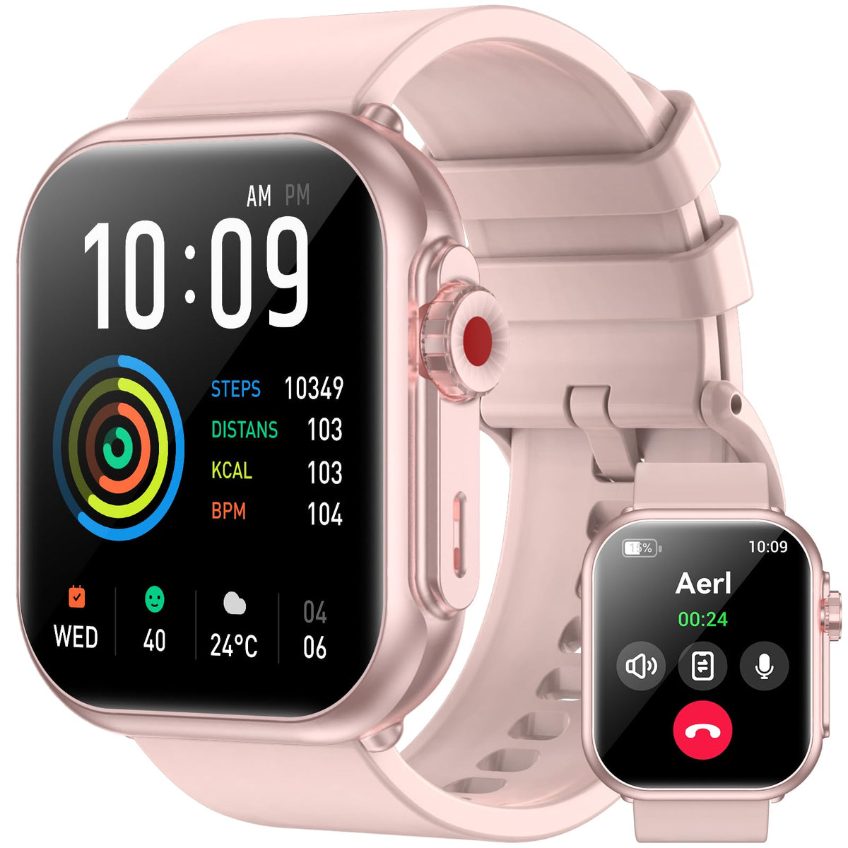 Smart Watch, 1.85'' Hd Smartwatches For Men Women, 1000 Mah Battery High Capacity, 110+ Sport Modes With Fitness Tracker Watch,