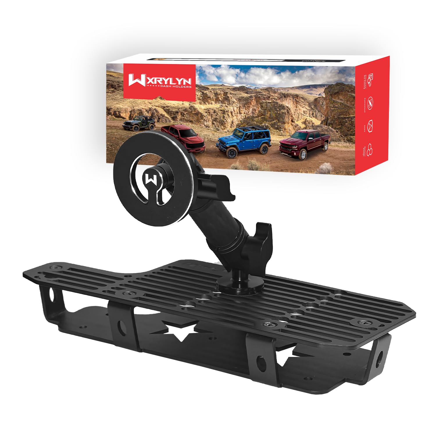 WXRYLYN 2026 2025 Tundra Metal Dash Platform Phone Mount Magnetic Phone Holder for 2022-2025 2026 Tundra 2023-2026 Sequoia Cell 