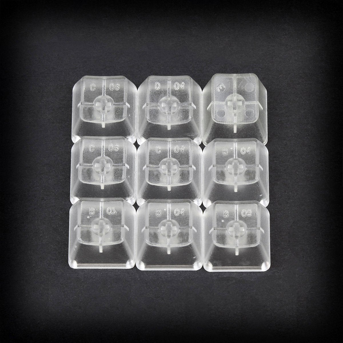 Max Keyboard Translucent Cherry Mx Keycap Set For Esc, W,A,S,D Or E,S,D,F And Arrow Keys (Clear Translucent   Blank/No Print)