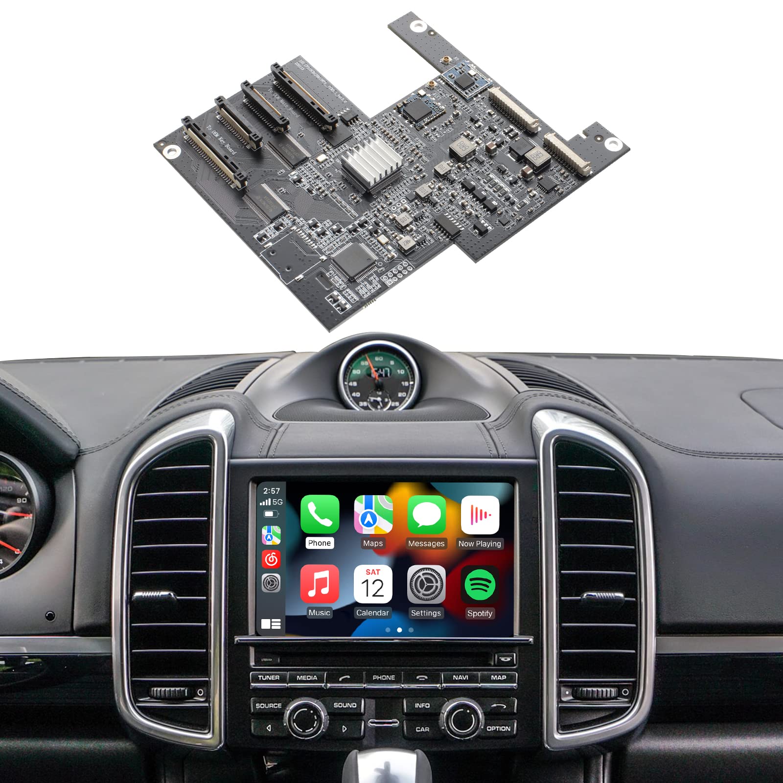 ISUDAR PCM 3.1 Wireless Carplay & Android Auto Module for Porsche Panamera Cayenne Macan Cayman Boxster 911 718 Support Reverse 