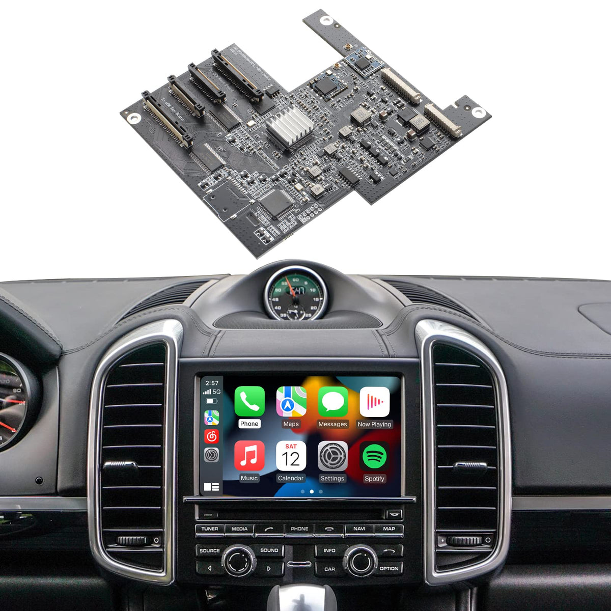 Isudar Pcm 3.1 Wireless Carplay & Android Auto Module For Porsche Panamera Cayenne Macan Cayman Boxster 911 718 Support Reverse