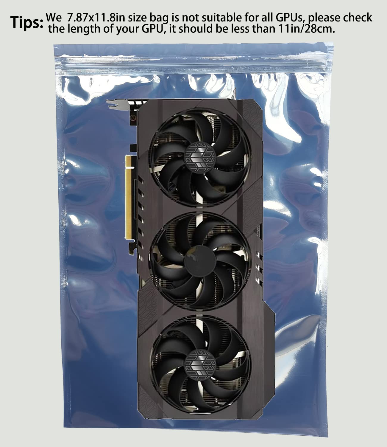 Anti Static Bags, 50Pcs Large Resealable Esd Bags 7.87X11.8In With Labels For Gpu Hard Drive Ssd Hdd And Electronic Device