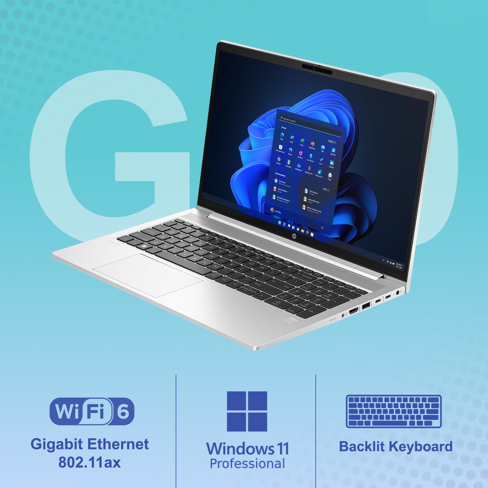 Hp Probook 450 G10 Business Laptop 15.6    Fhd Display, Intel 10 Core I7-1355U, 32Gb Ram, 512Gb Nvme, Wi-Fi 6, Rj-45, Webcam, Hd