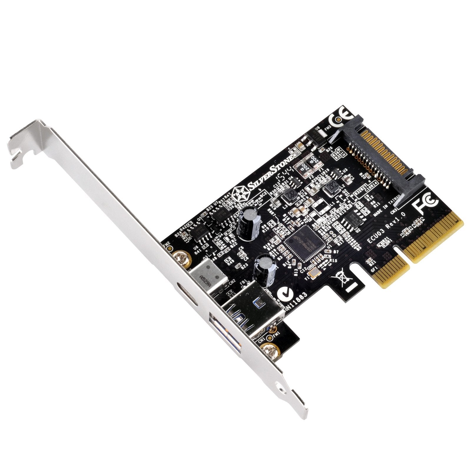 Silverstone Technology Usb 3.1 External Type A & Type C Pci E Card Ecu03 Components Other