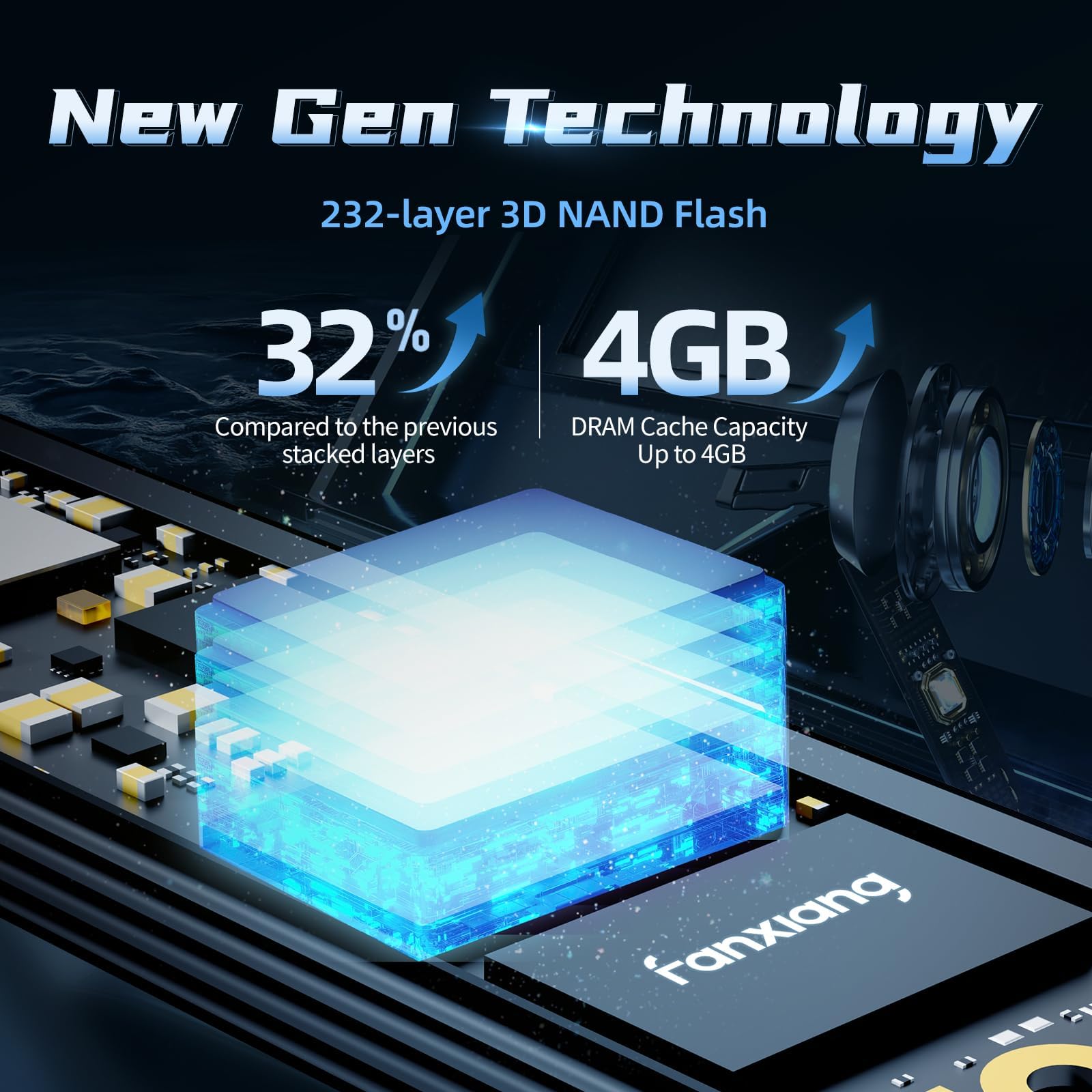 Fanxiang 1Tb Gen5 Nvme M.2 Ssd With Heatsink   Up To 11500 Mb/S Pcie 5.0 Ssd Tlc Internal Gaming Ssd Solid State Drive For Direc