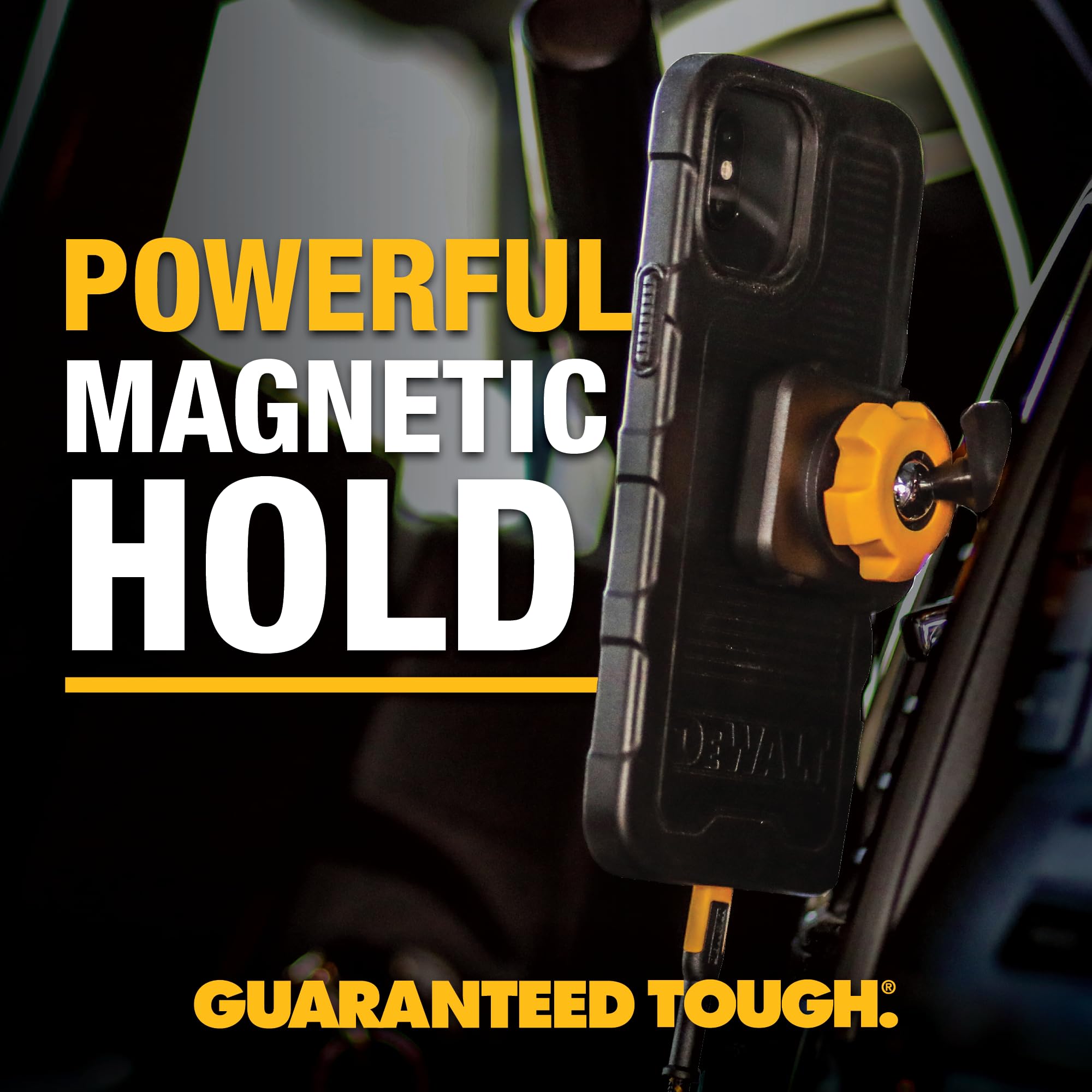 Dewalt Strong Magnetic For Iphone 15 Case, Fits Magsafe, Drop Resistant, Impact Protective Back Cover, Mag Safe Compatible Shock