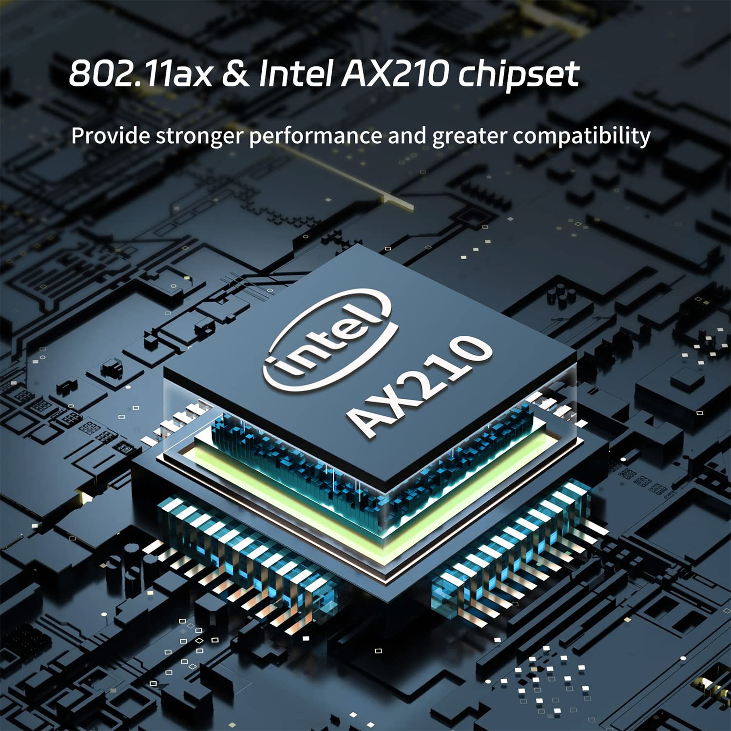 Wifi Card 6E 5400Mbps (6Ghz&5Ghz&2.4Ghz) Pcie Wifi 6E Card, Bluetooth 5.3, Ax210 Module Inside,Pci E Wireless Wifi Network Adapt