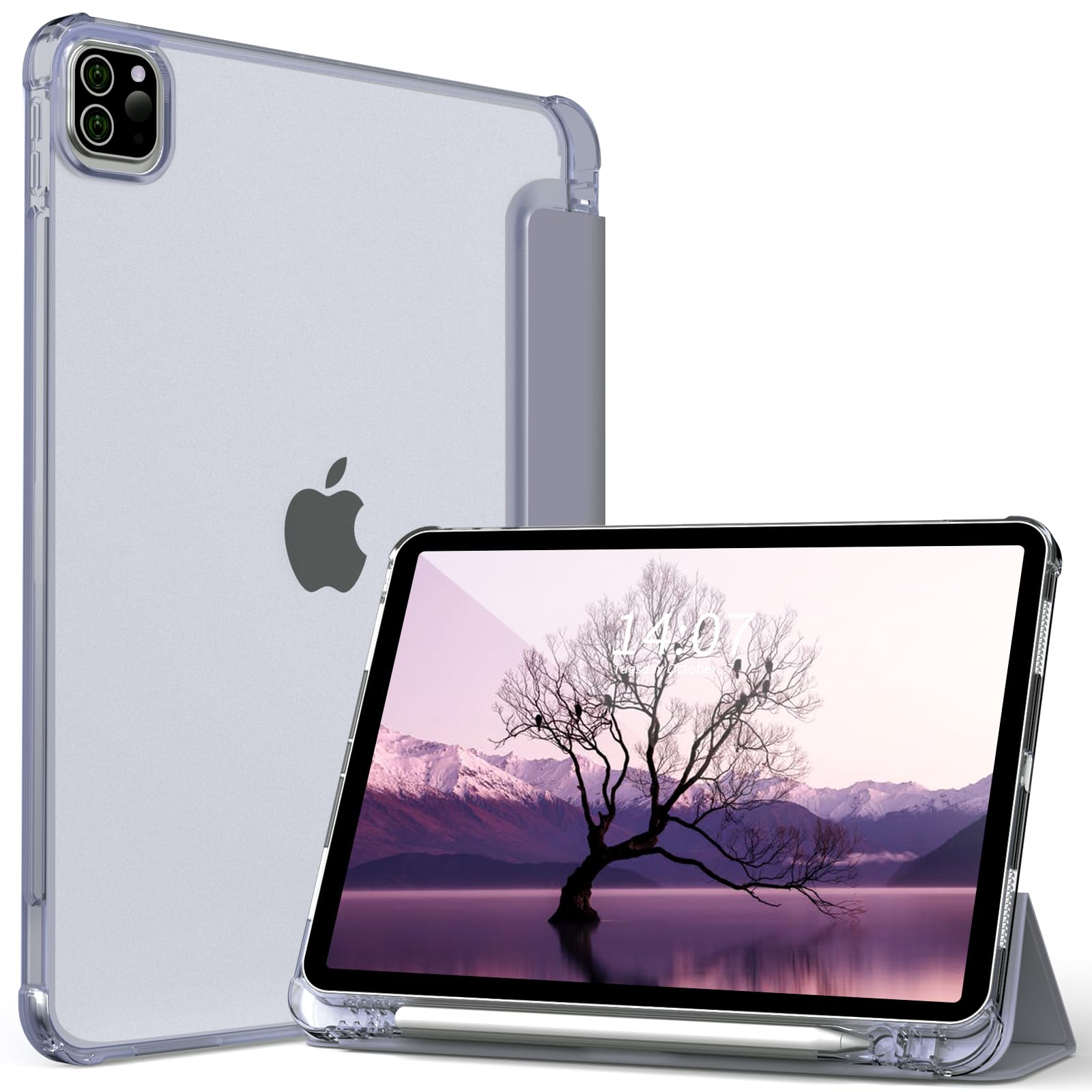 Kenke New Ipad Pro 11 Inch Case 4Th/3Rd/2Nd/1St Generation 2022/2021/2020/2018 Built In Left Side Pencil Holder Support 2Nd Penc