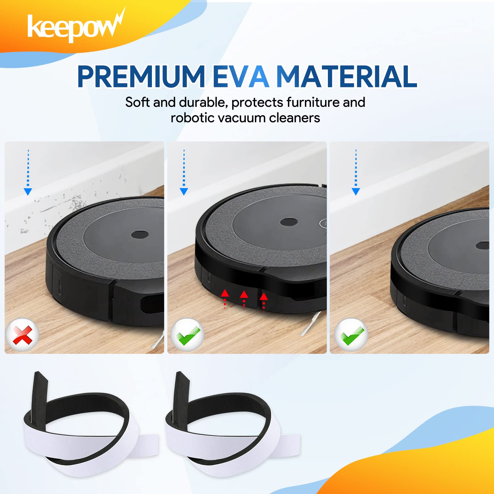 Keepow Bumper Guard Compatible With Roomba Robot Vacuum 671 675 500 600 700 800 Series