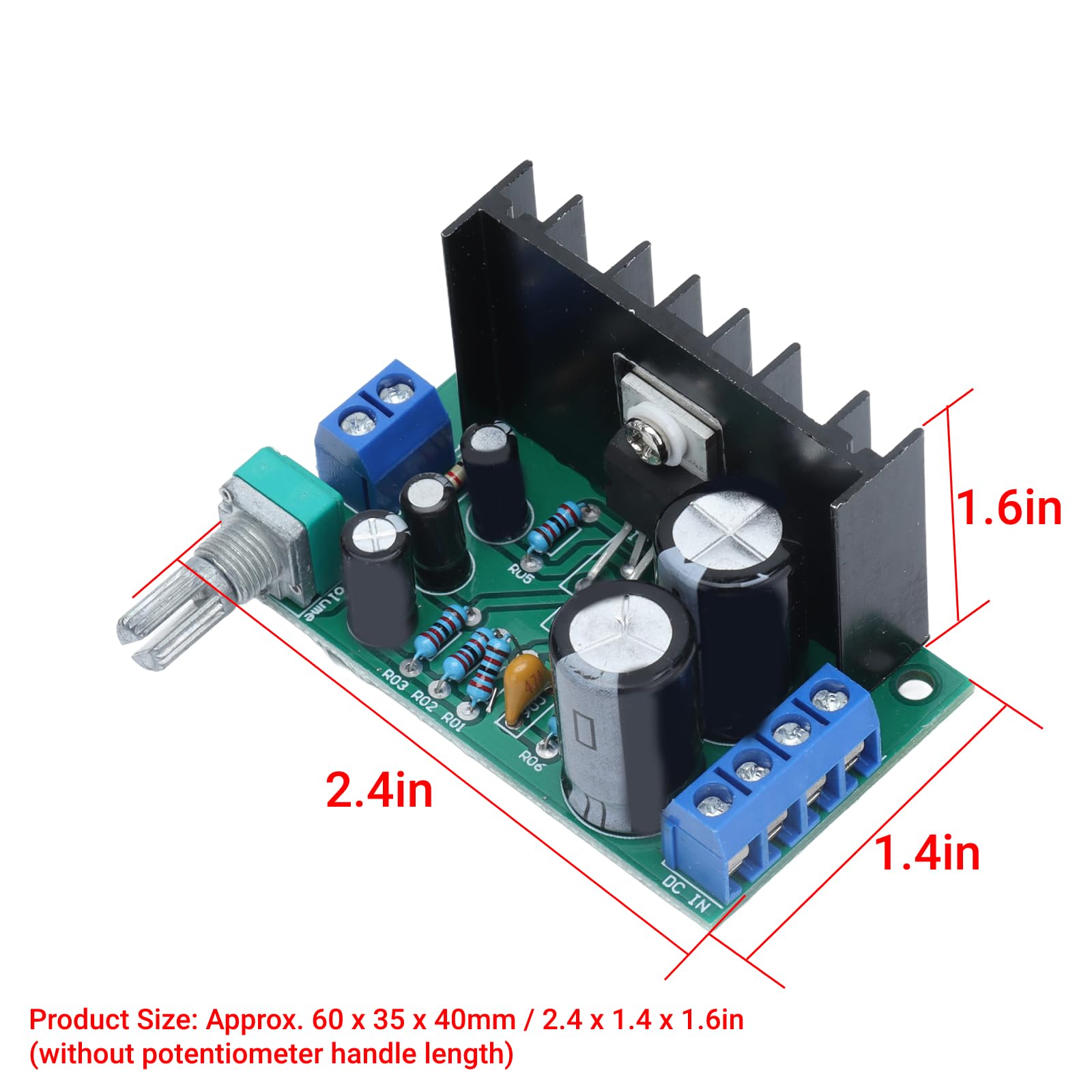 Mono Sound Speaker Amplifier Module Single Channel Amp Board Power Amplification Board 12 24V 5W 120W Tda2050