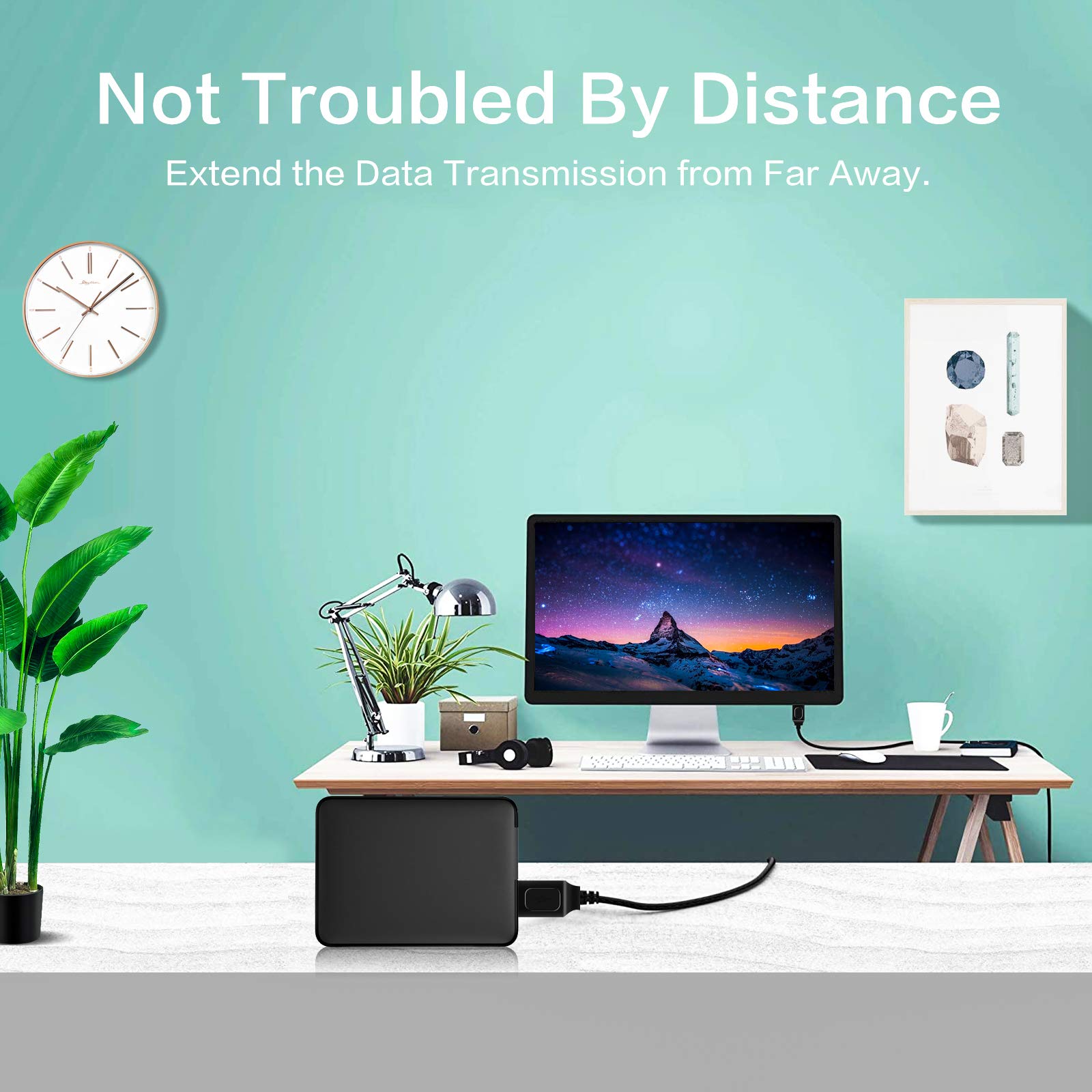 Inovat 25Ft Usb 2.0 A Male Plug To A Female Jack Extension Cord Leads Wire Cable