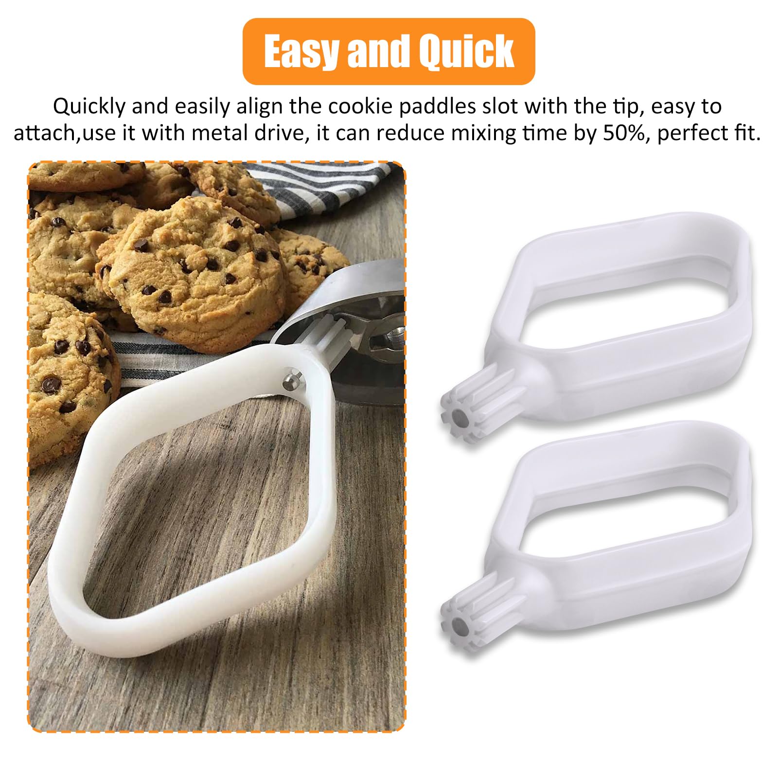 Rugam Cookie Paddles For Bosch Universal Kitchen Machine Designed For Use With Metal Drivers,Food Grade Ideal For Bosch Universa
