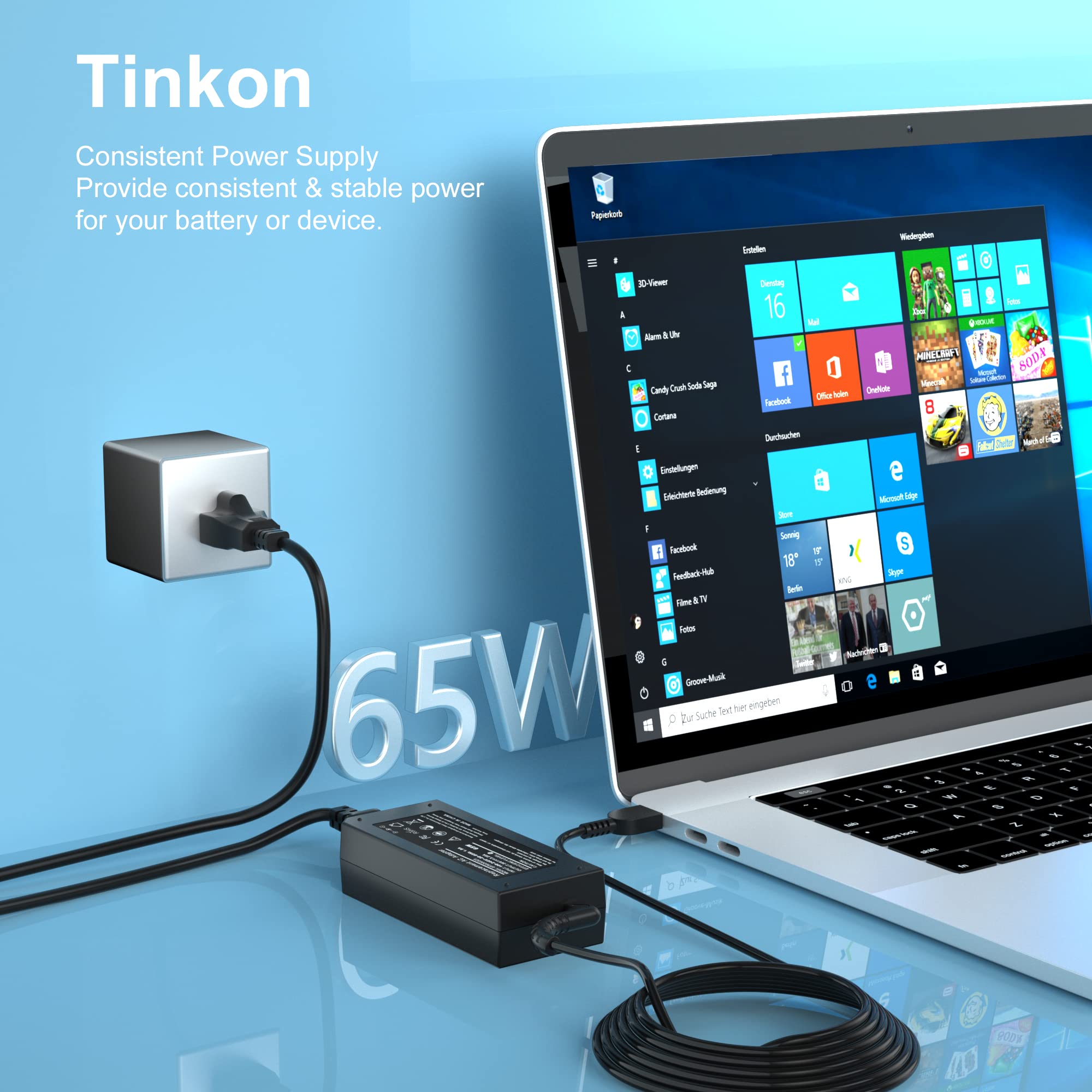 65W Lenovo Laptop Charger For Lenovo Thinkpad T460 T470 T470S T460S L470 L460 L440 T450 T440 E570 E560 E550 Thinkpad 11E, Yoga 11E, G50 G50 45 G50 70 G50 80 Z50 Z50 70 Z50 75 Ac Adapter Power Cord