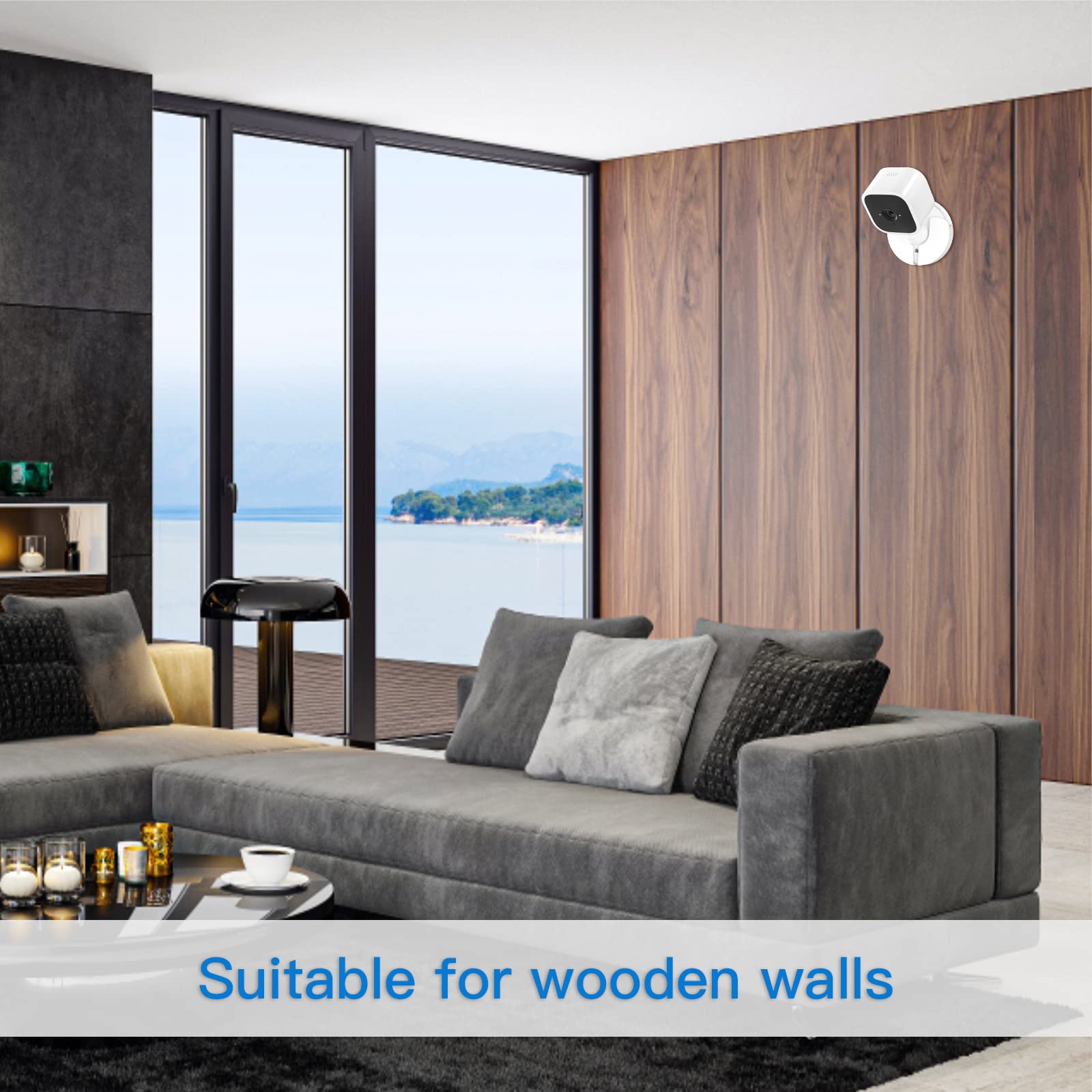 Holaca 3Pack Wall Mount Kit For Blink Mini With Screwless Strong Adheasive   Easy To Install, No Tools Needed, No Mess, No Drilling, Strong Adheasive Mount