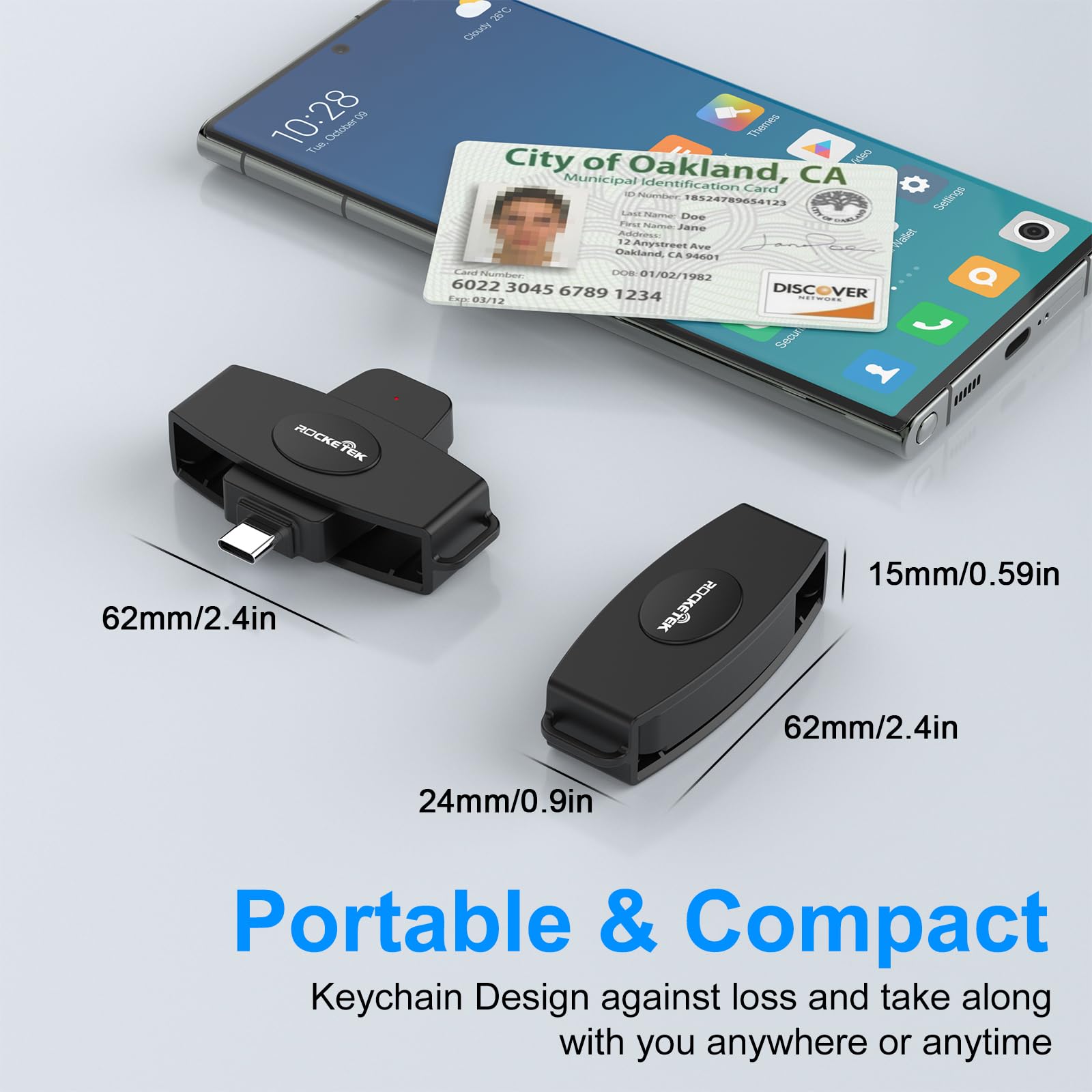 Usb C Dod Military Usb Common Access Cac Smart Card Reader And Sim Card Reader Id Cac Card Reader,Compatible With Mac Os, Windows,Linux