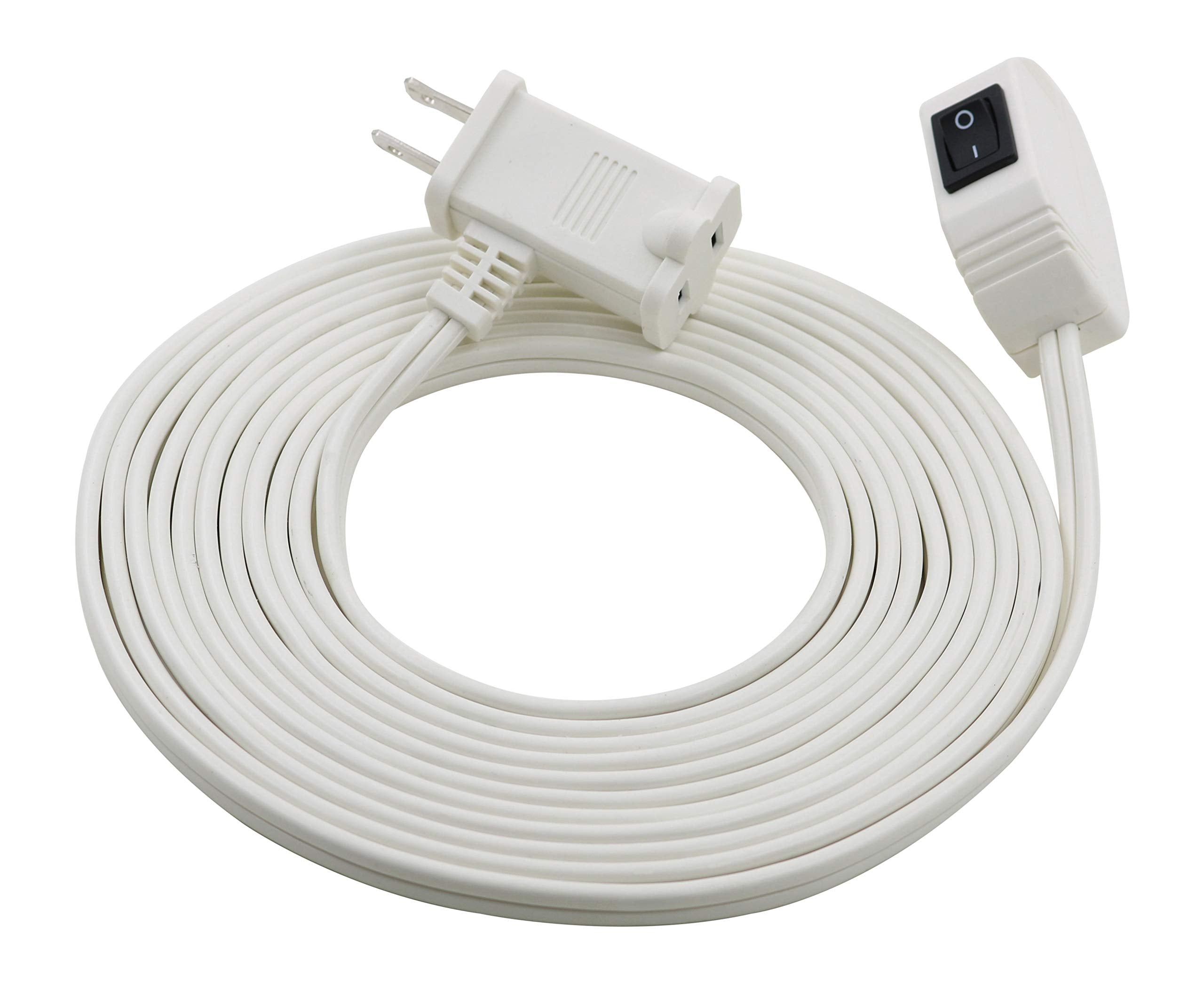 Prime Wire & Cable Ec870615 16/2 Spt 2 Remote Switch Cord, 15 Feet, White