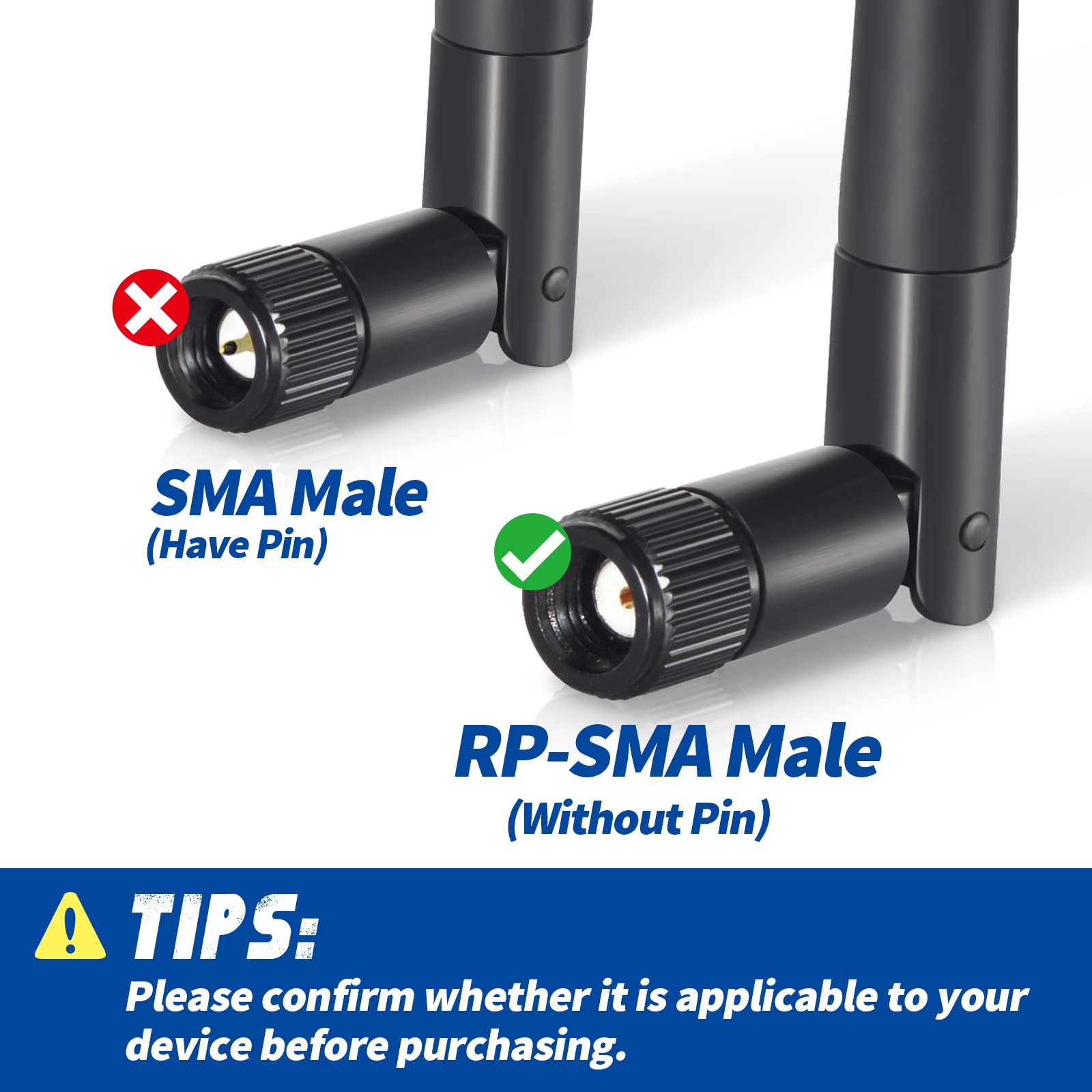 Bingfu 4G Lte Cellular Trail Camera Antenna 8Dbi Rp Sma Male Antenna Compatible With 4G Lte Cellular Trail Camera Game Camera Wi