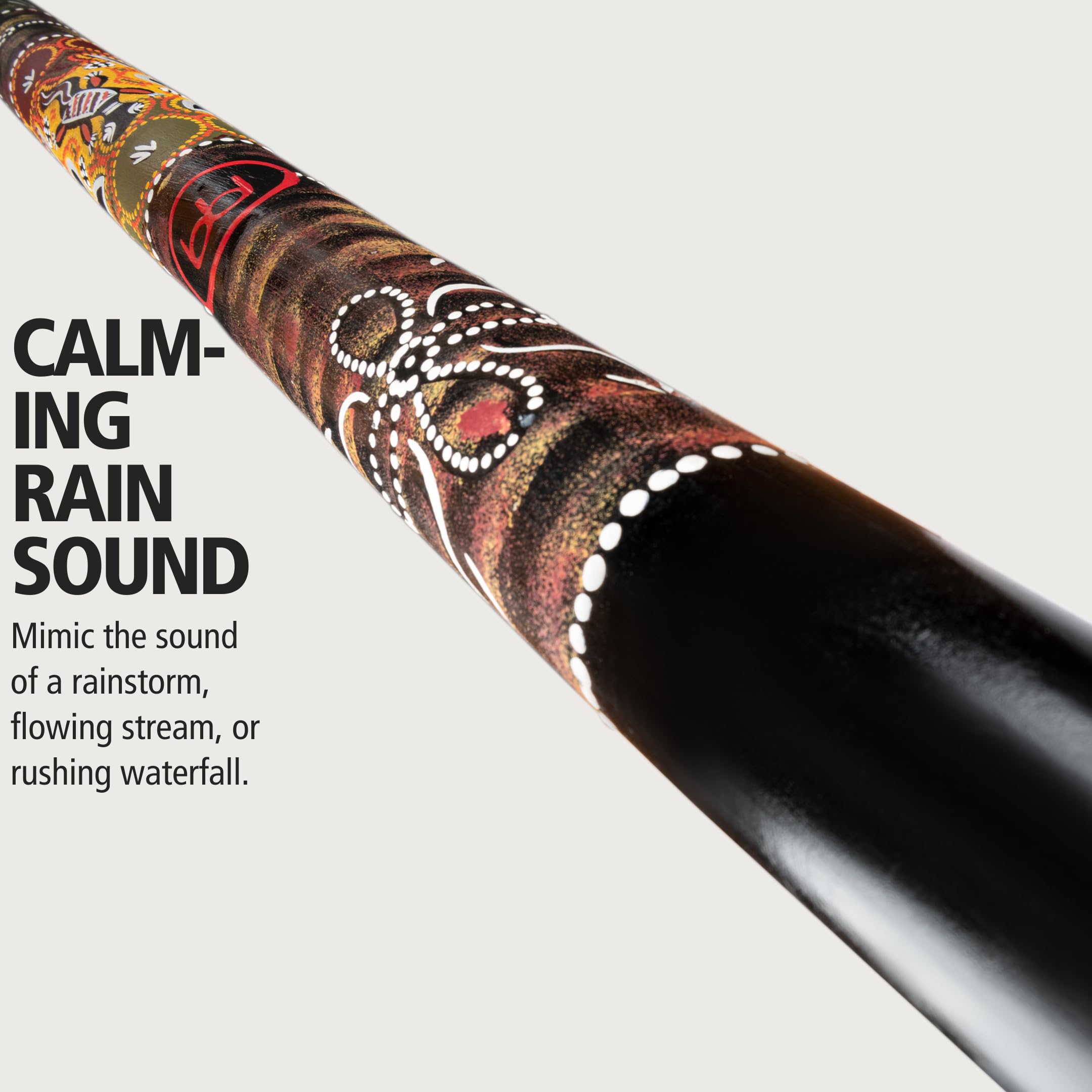 Meinl Percussion 60'' Bamboo Rainstick Musical Instrument For White Noise, Hand Painted   Sound Therapy Nature Effect (Rs1Bk Xxl