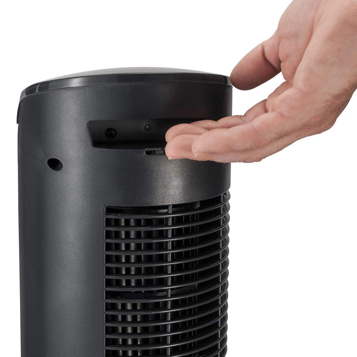 Lasko Wind Tower Oscillating Tower Fan, Remote Control, Timer, 3 Quiet Speeds, For Bedroom, Living Room And Office, 38'' Gray, 2