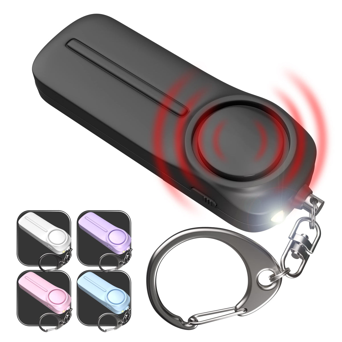 Personal Alarm Keychain For Women Self Defense   Loud Safety Whistle Alert Device With Led Light   130 Db Emergency Security Han