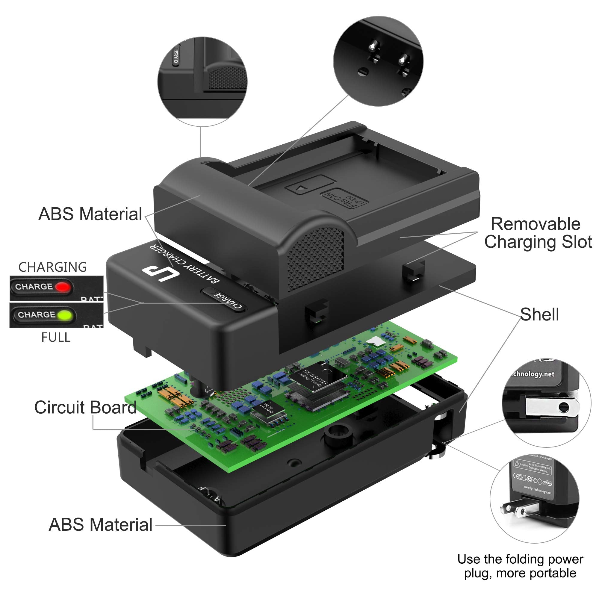 Lp Lp E10 Battery Charger Pack, 1 Pack Battery & Charger, Compatible With Canon Eos Rebel T3, T5, T6, T7, T100, 1100D, 1200D, 13