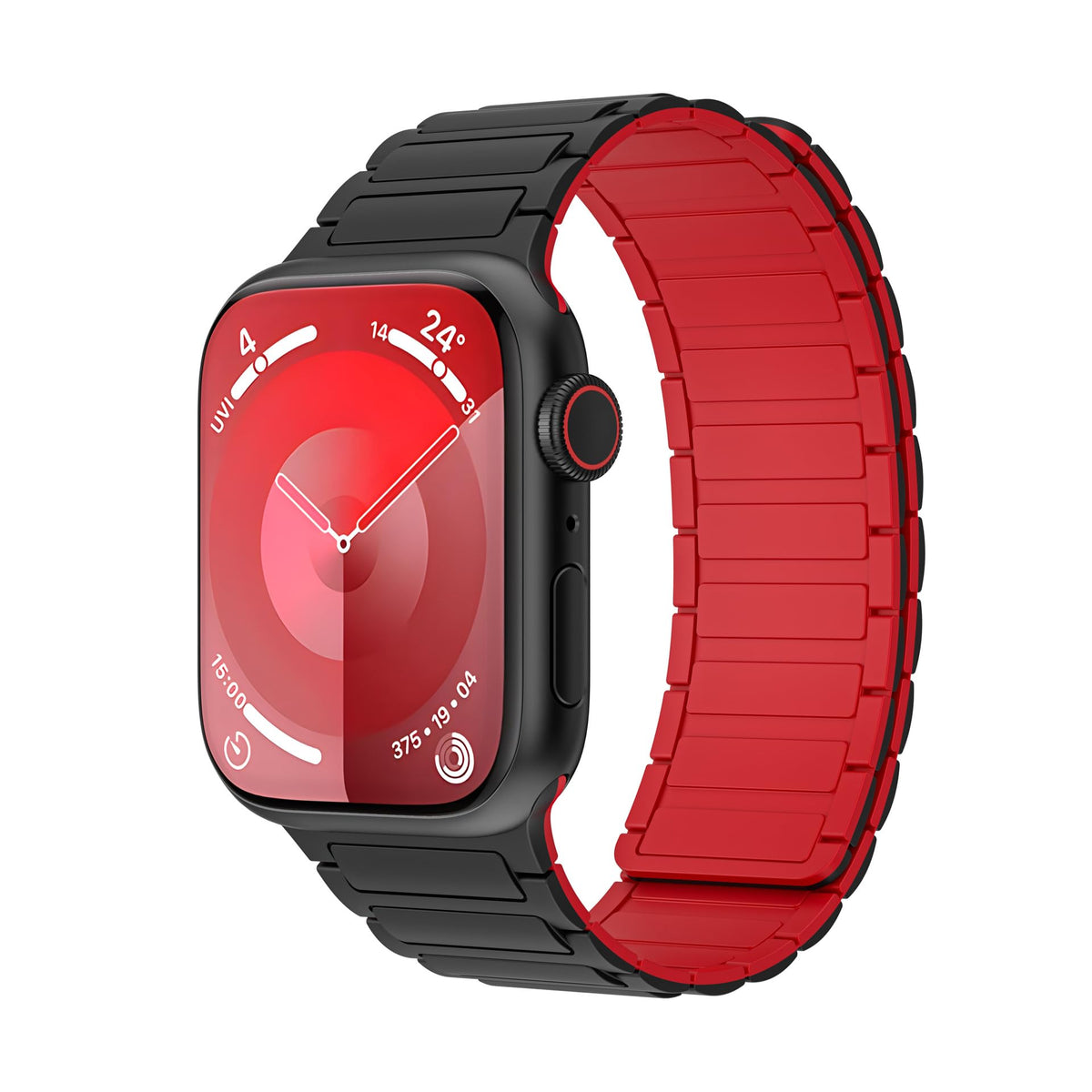 Raycarrey Magnetic Silicone Bands Compatible With Apple Watch Band 44Mm 45Mm 42Mm 49Mm,Soft Adjustable Wristband Replacement Str