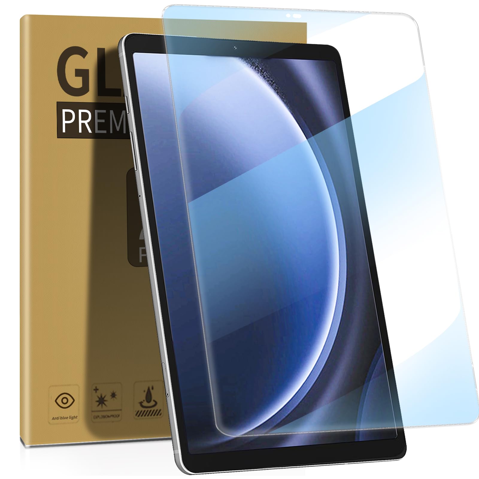 Zenrich [2Pack] Anti Blue Light Tempered Glass Screen Protector For Samsung Galaxy Tab A9 8.7 Inch 2023 Sm X110/Sm X115 With Ant