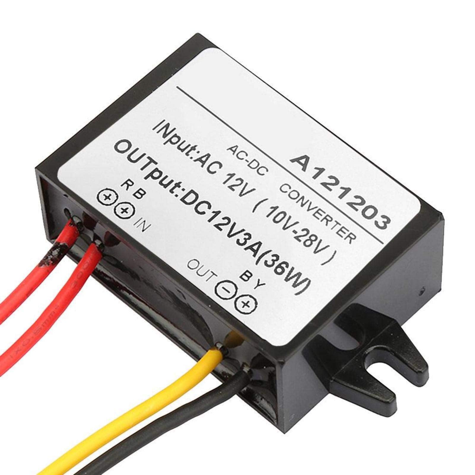 Yosoo Health Gear Step Down Converter Ac 10-28V To Dc 12V, Ac To Dc Converter Module, 3A 5A Step Down Converter Power Supply Mod