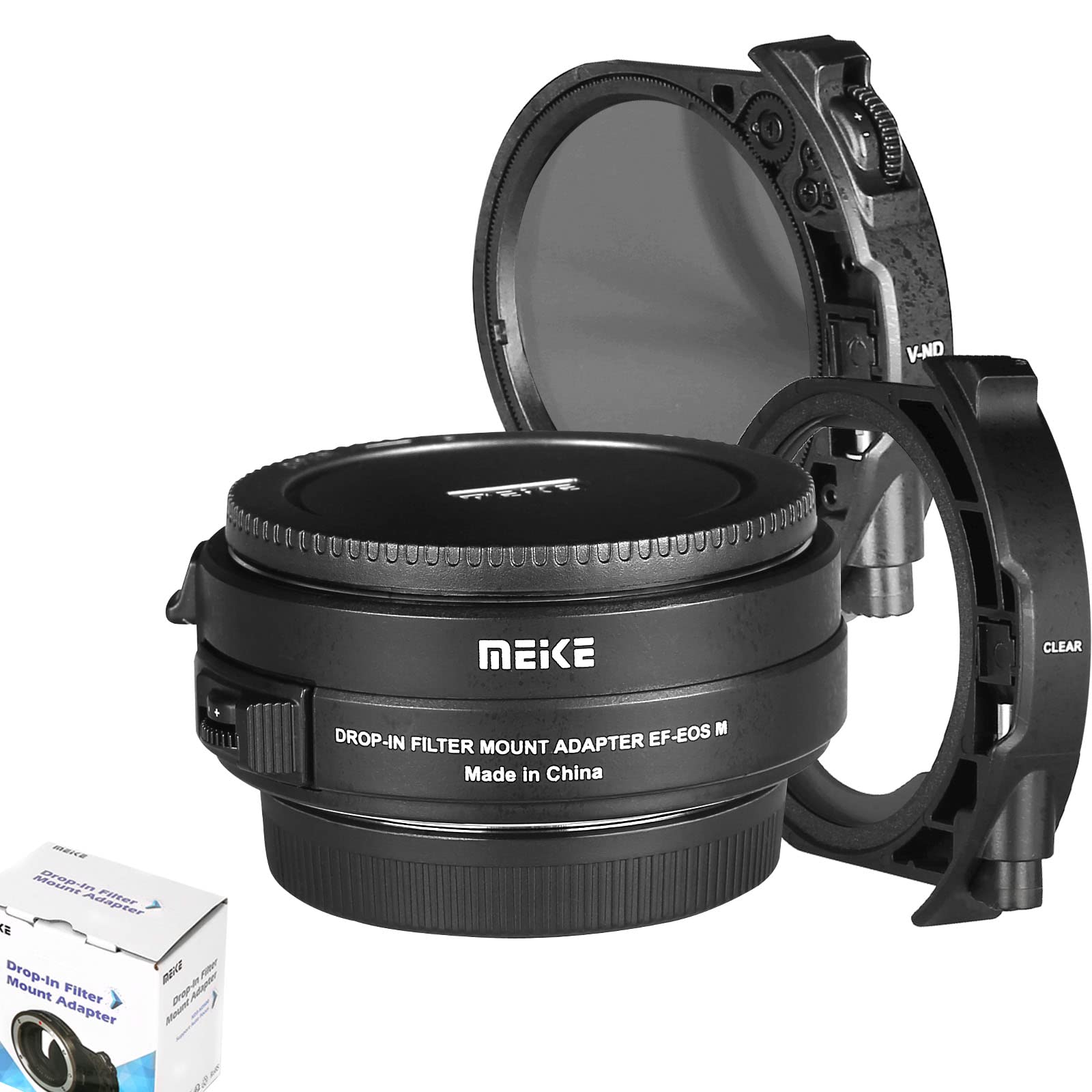 Meike Mk Eftm C Metal Auto Focus Mount Lens Adapter With Drop In Filters Variable Nd And Uv Filters Converter For Canon Ef To Eo