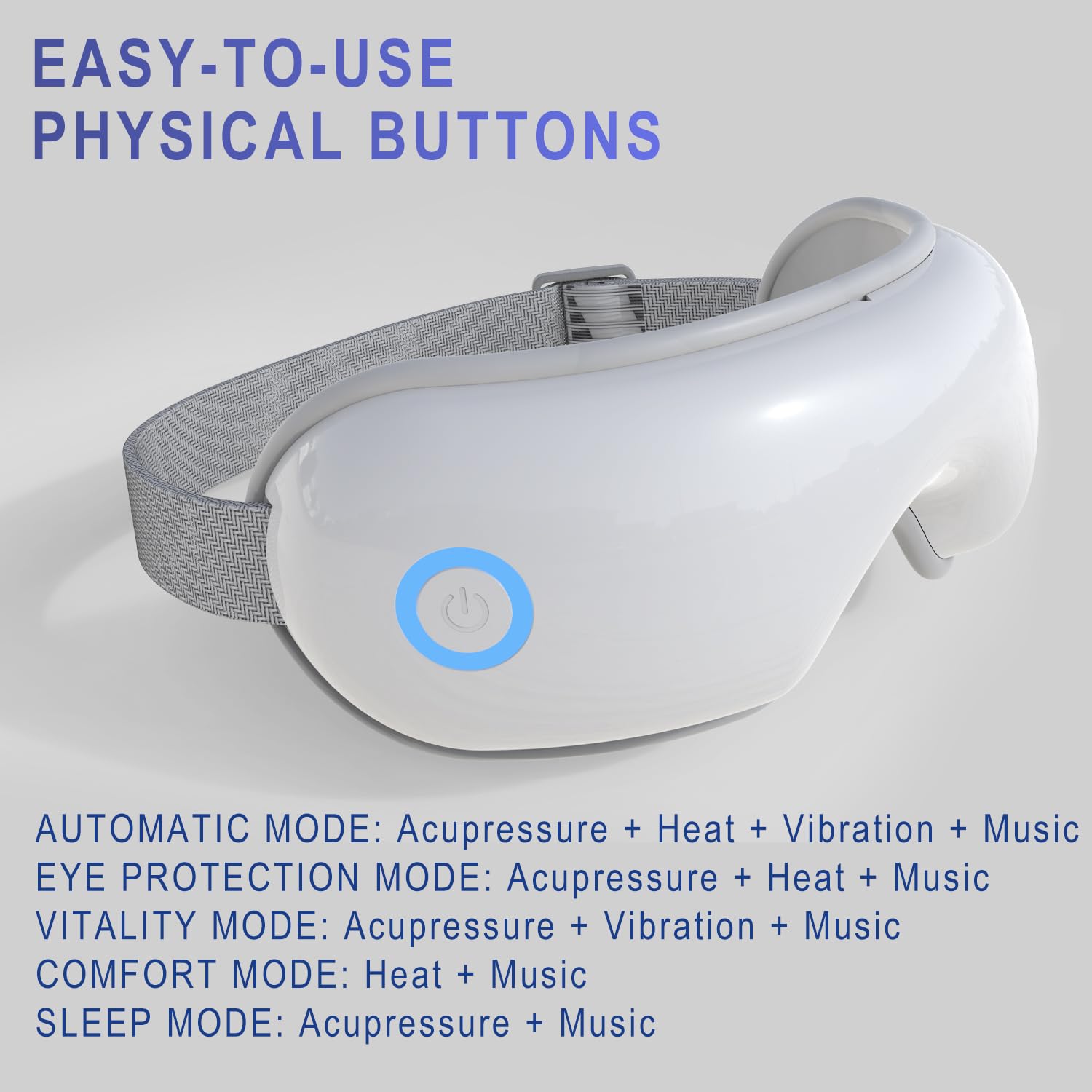 Eye Massager With Heat And Music For Migraines,Eye Care Gift For Mother S Day,Sleep Eye Mask For Reduce Eye Strain