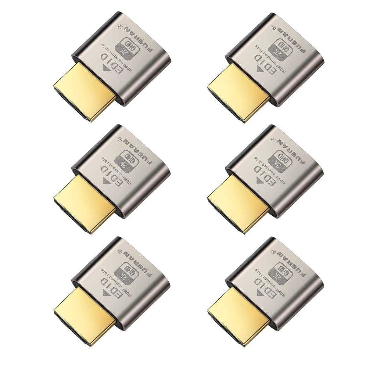 Fueran Dummy Plug Headless Ghost Display Emulator Hdmi Compatible Hdmi Compatible(Fit Headless 1920X1080 New Generation@60Hz) 6P