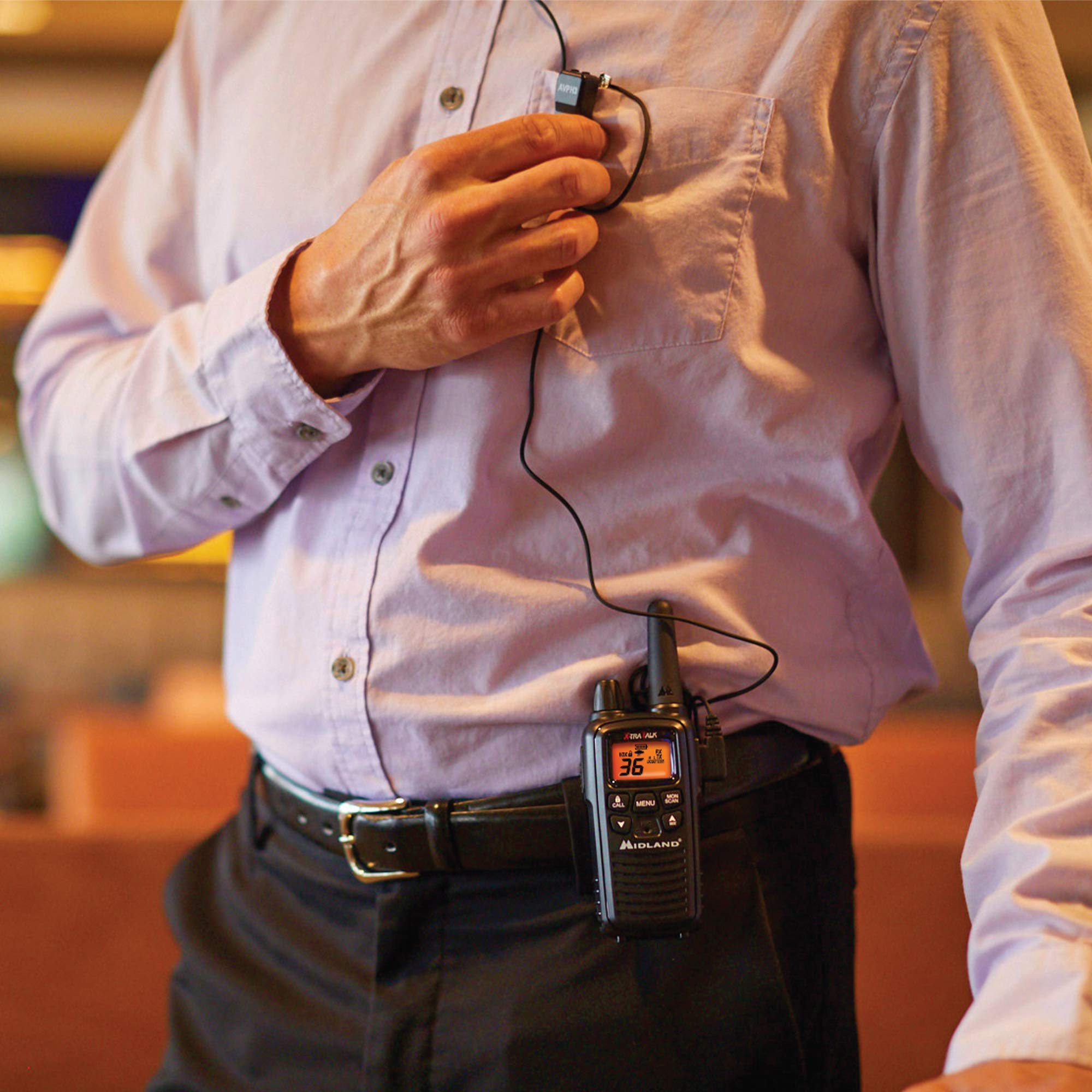 Midland Lxt600Vp3 36 Channel Frs Two Way Radio   Up To 30 Mile Range Walkie Talkie   Black (Pack Of 12)