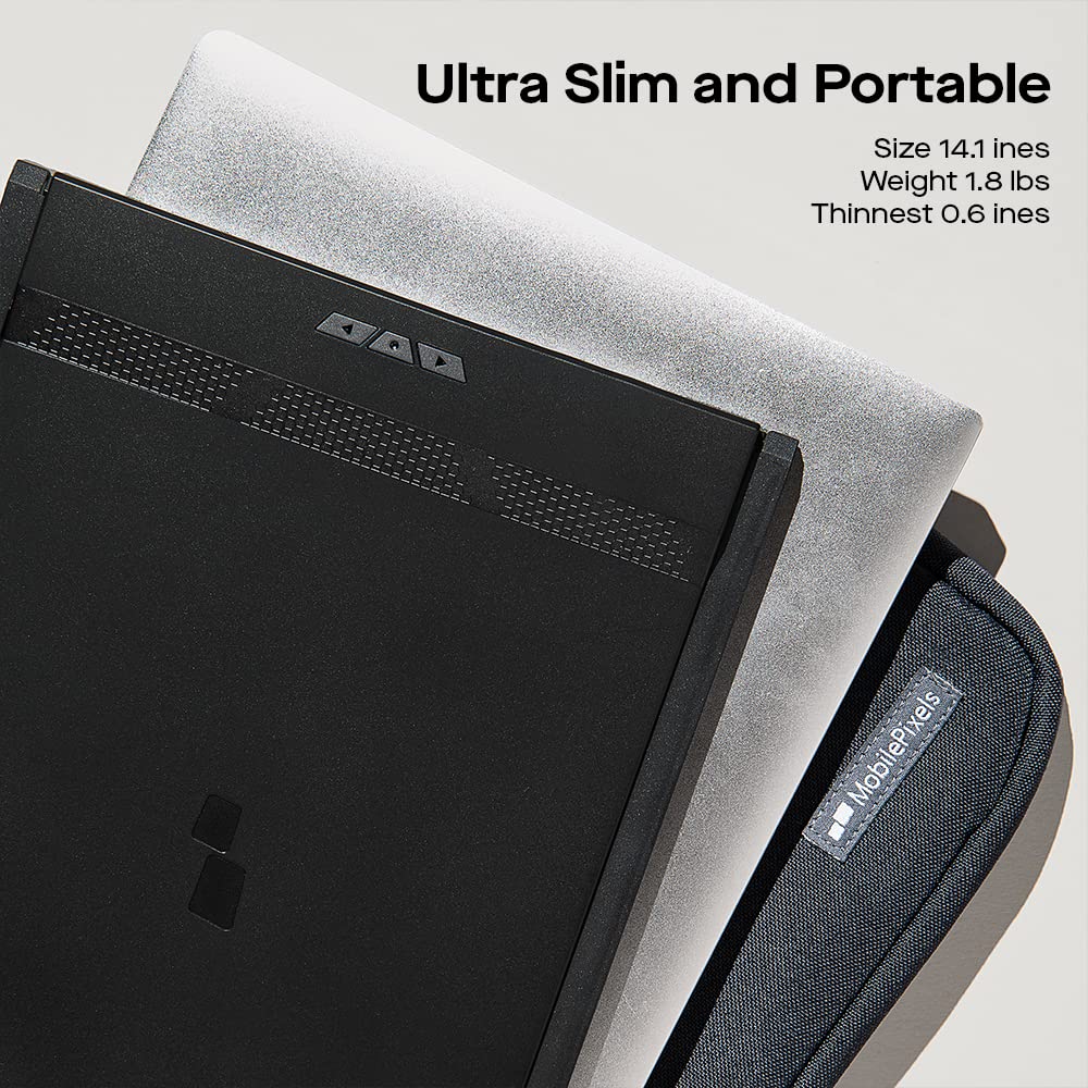 2025 Mobile Pixels Duex Max Ds 14.1 Fhd Portable Monitor, Usb C/Hdmi Plug And Play 1080P Laptop Monitor Extender, Portable Scr