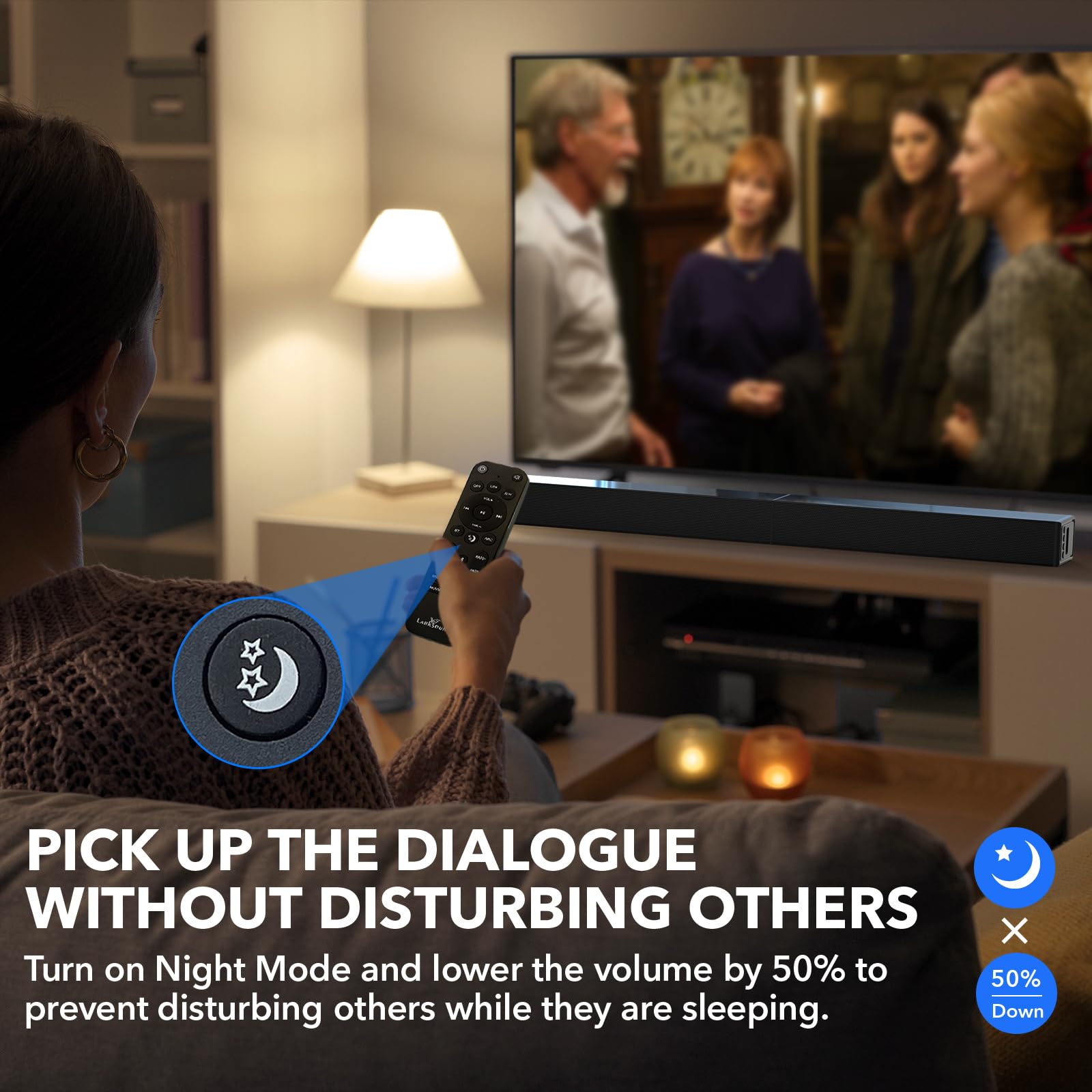 Larksound 2.1 Ch Sound Bar With Subwoofer, 31'' Soundbar For Smart Tv With Hdmi, Optical, Aux, Bluetooth, Usb - Surround Sound S