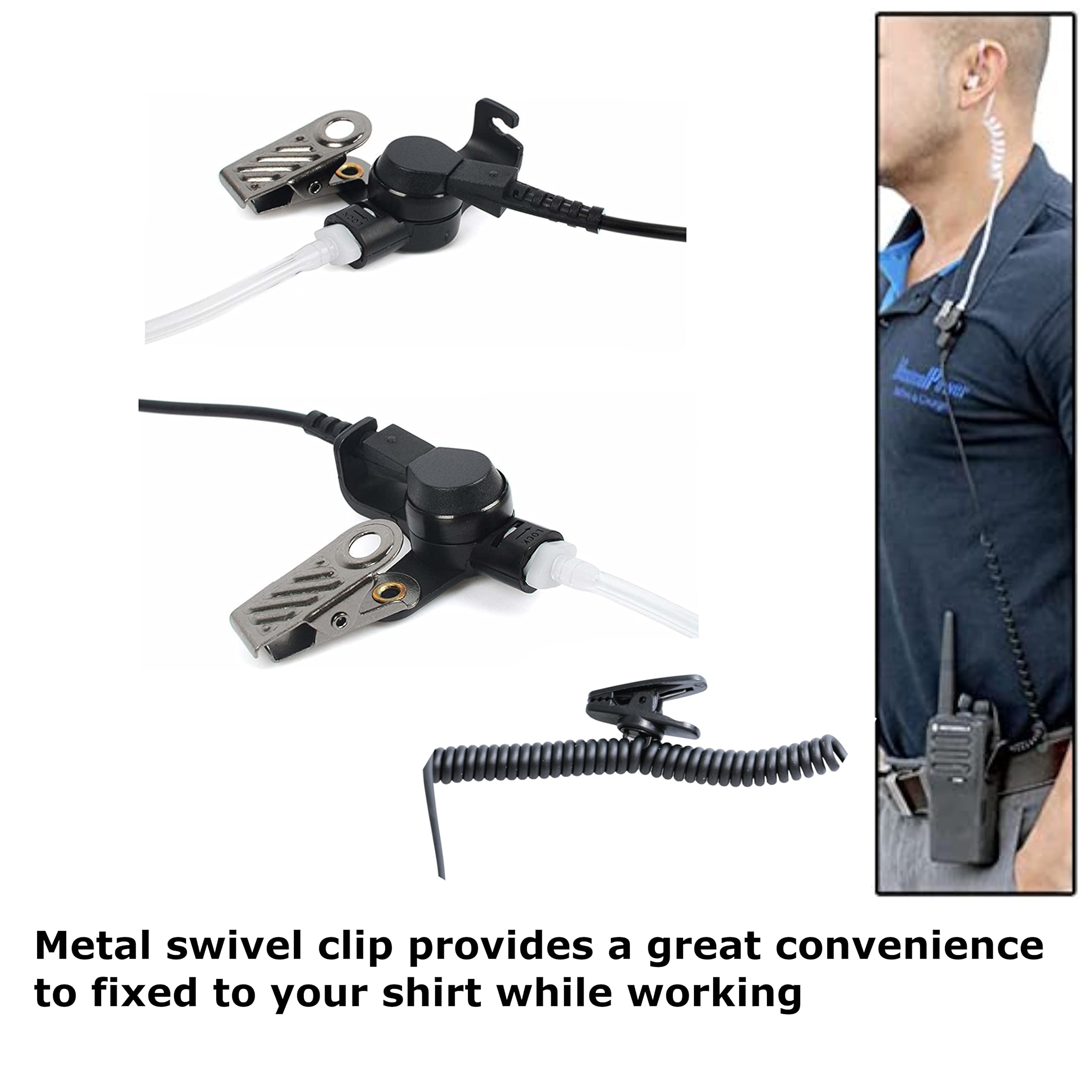 Maximalpower Rhf 617 1N X3 3.5Mm Receiver/Listen Only Surveillance Headset Earpiece, 3 Pack